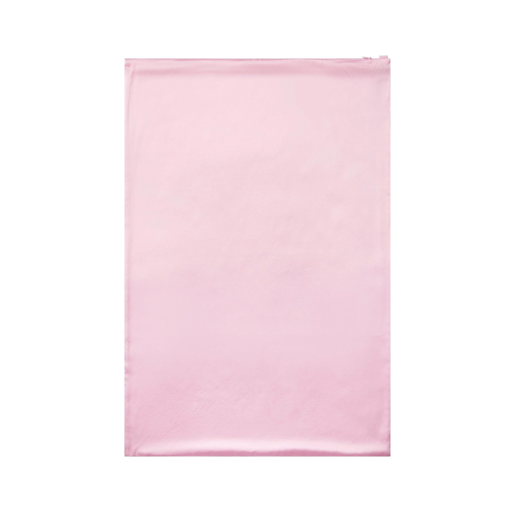 SILK PILLOWCASE | BABY PINK FLAT ON A WHITE BACKGROUND | FLT
