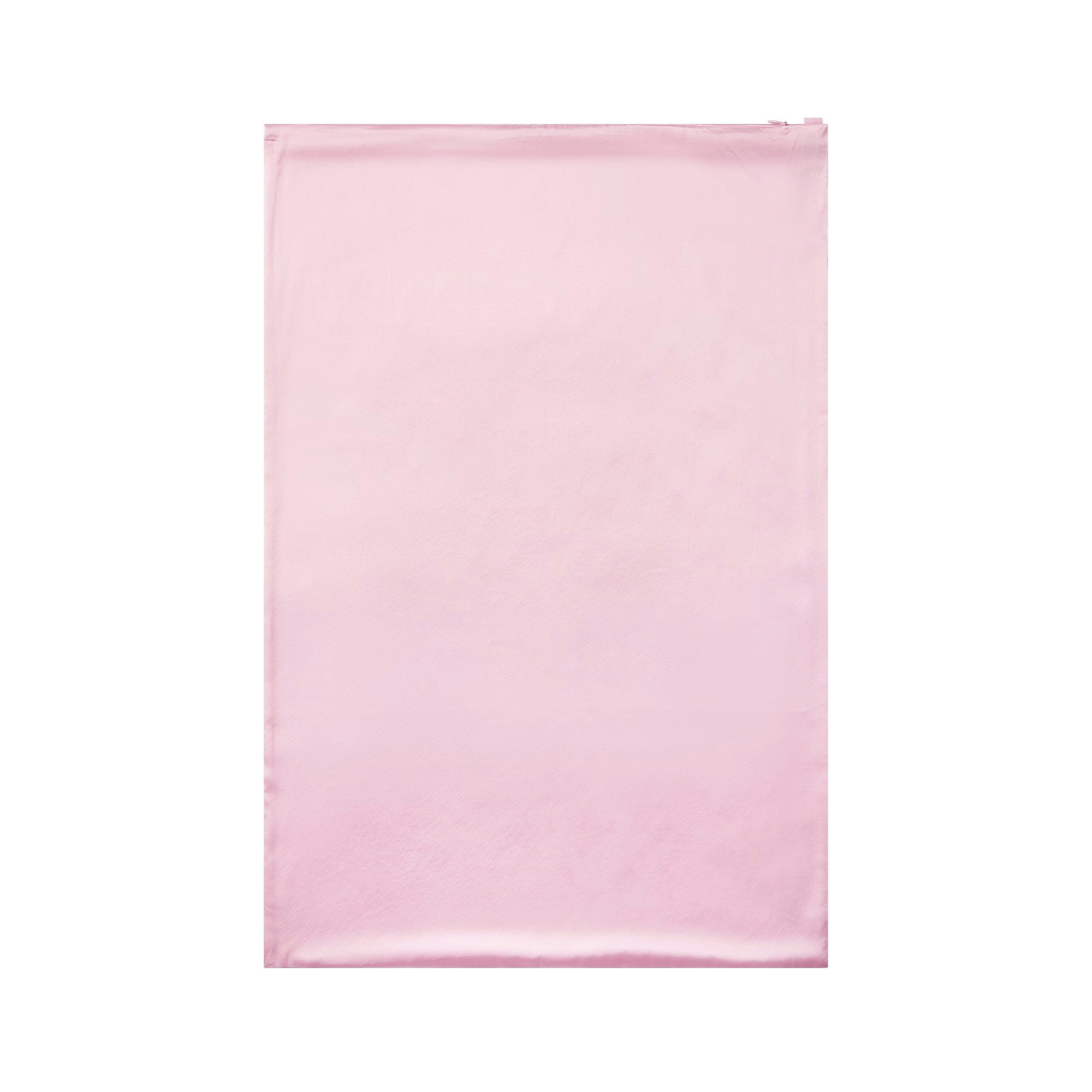 SILK PILLOWCASE | BABY PINK FLAT ON A WHITE BACKGROUND | FLT