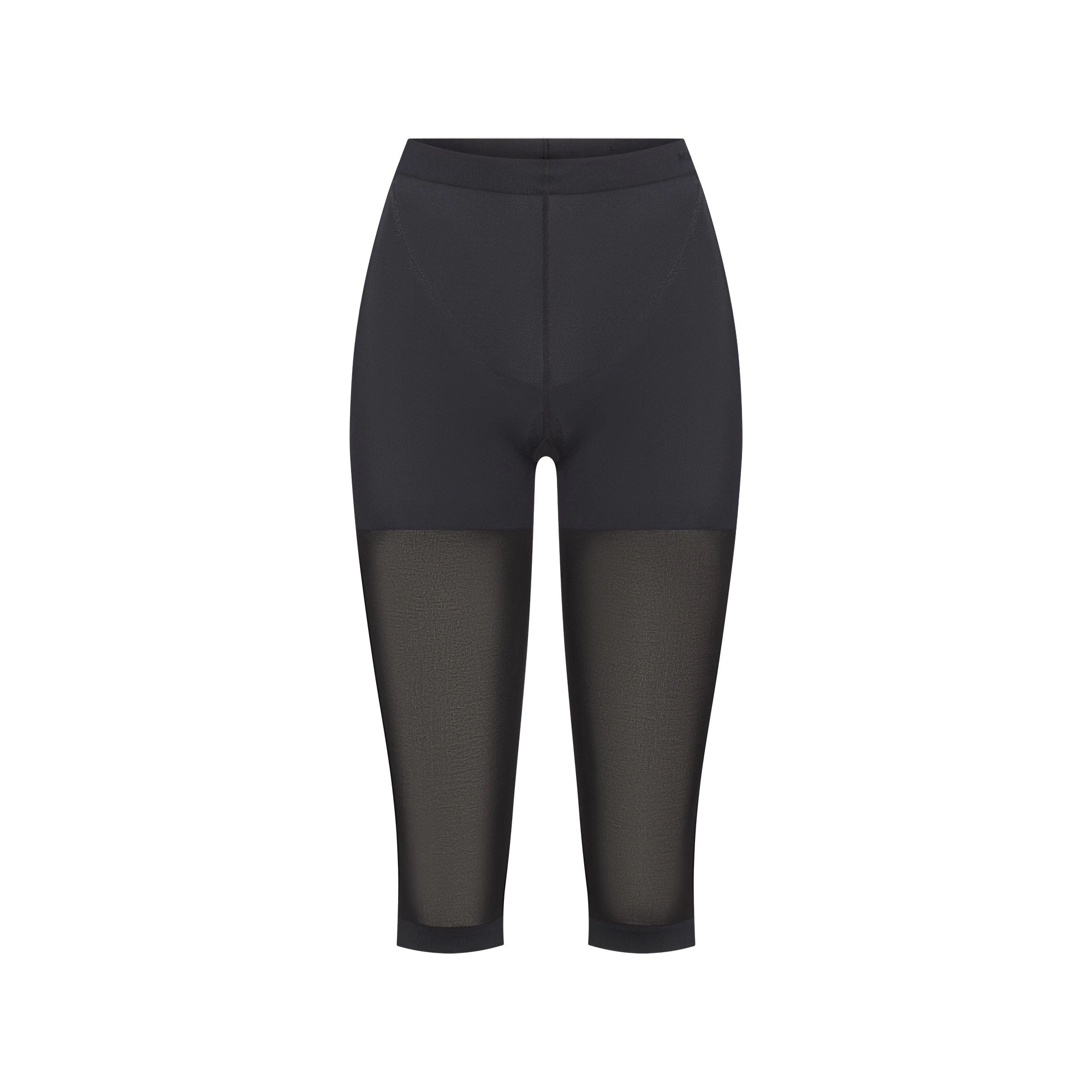 HOSIERY SHAPING CAPRI TIGHTS | ONYX (HOSIERY) FLAT ON A WHITE BACKGROUND | FLT