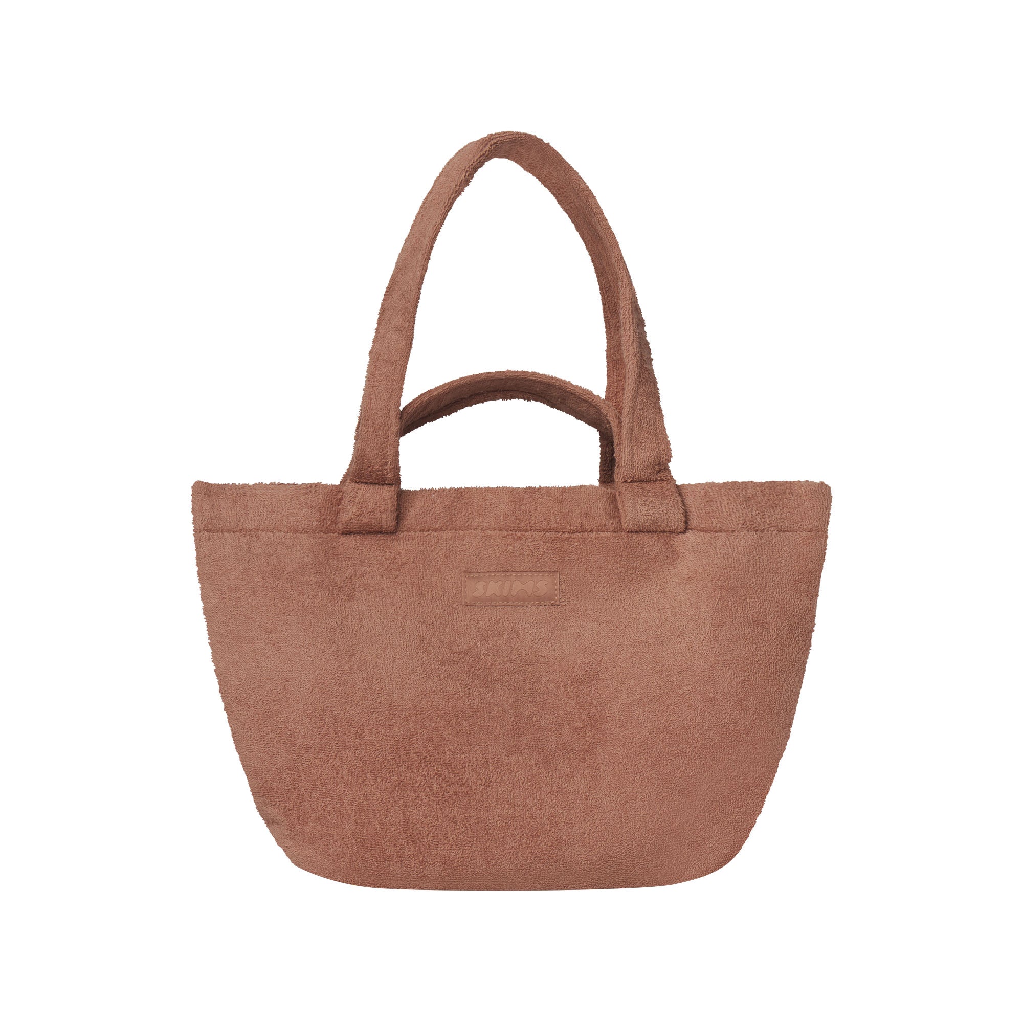 TERRY MEDIUM TOTE | SIENNA FLAT ON A WHITE BACKGROUND @ | FOCUS: 0.0, 1.0, 0.9