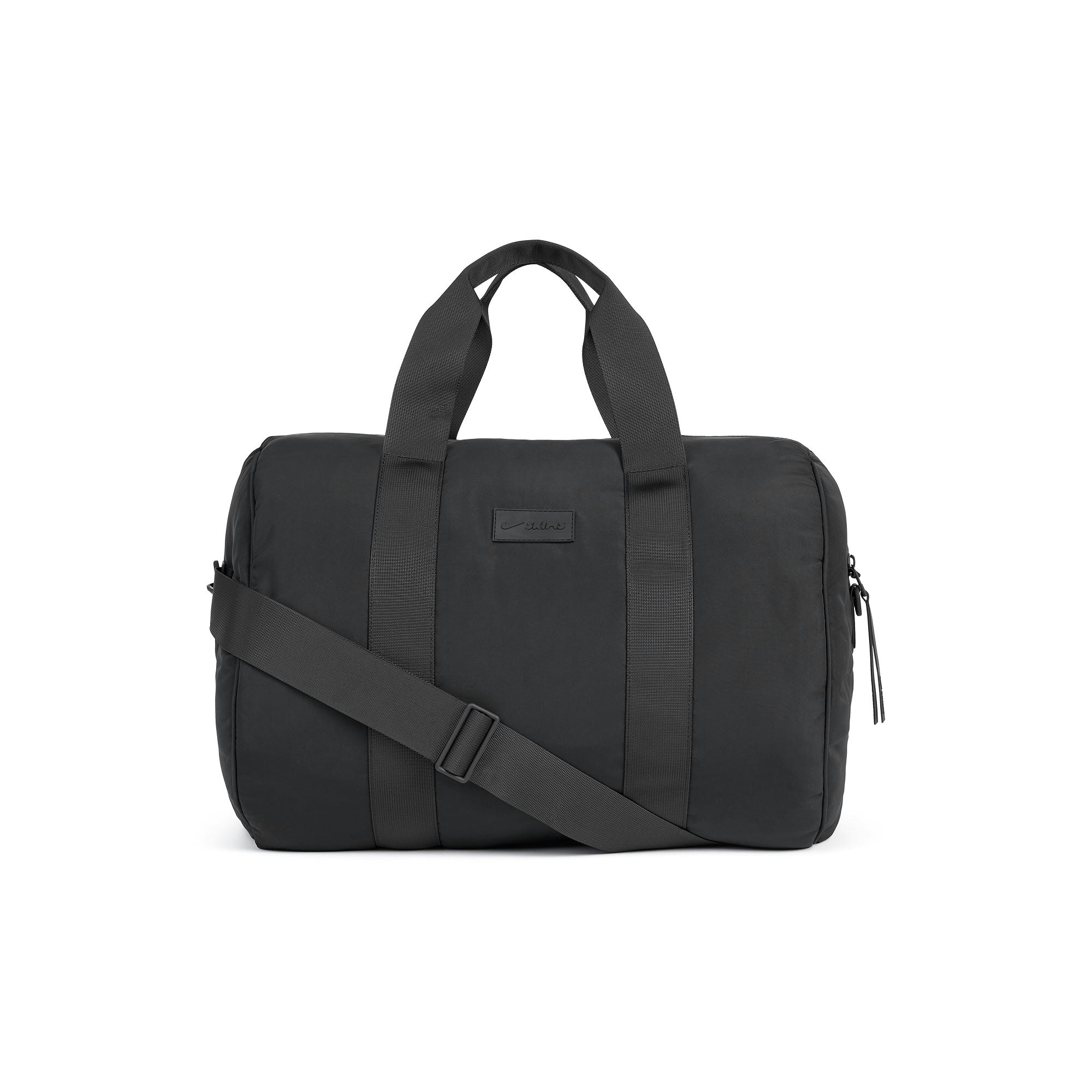 NikeSKIMS PUFFER GYM BAG | OBSIDIAN FLAT ON A WHITE BACKGROUND | FLT