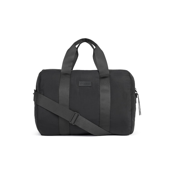 NikeSKIMS PUFFER GYM BAG | OBSIDIAN FLAT ON A WHITE BACKGROUND | FLT