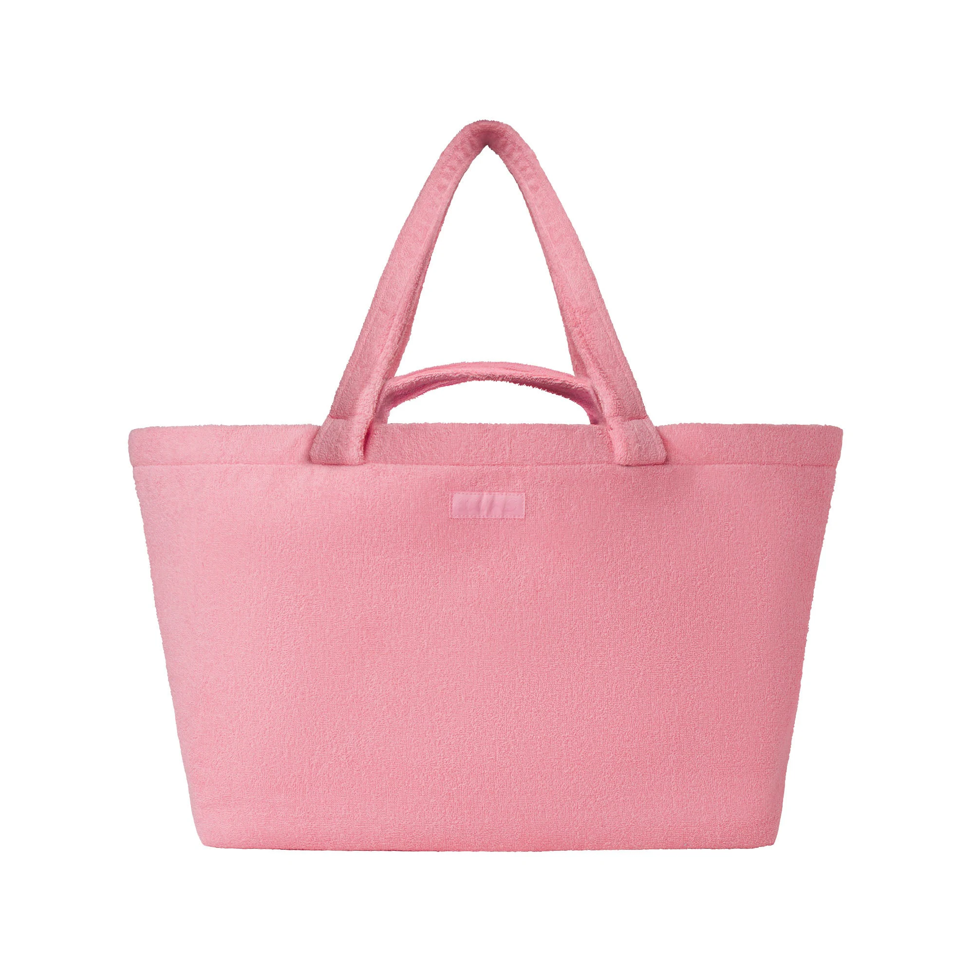 TERRY JUMBO TOTE | MELON & LAYS FLAT ON A WHITE BACKGROUND | FLT