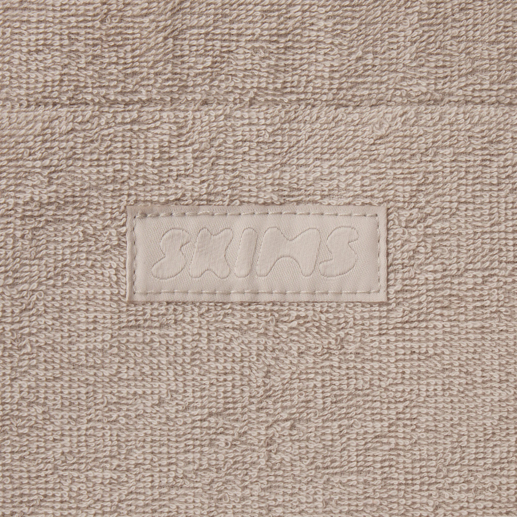 TERRY COVER UPS JUMBO BEACH TOTE | STONE ADDITIONAL FABRIC DETAILS