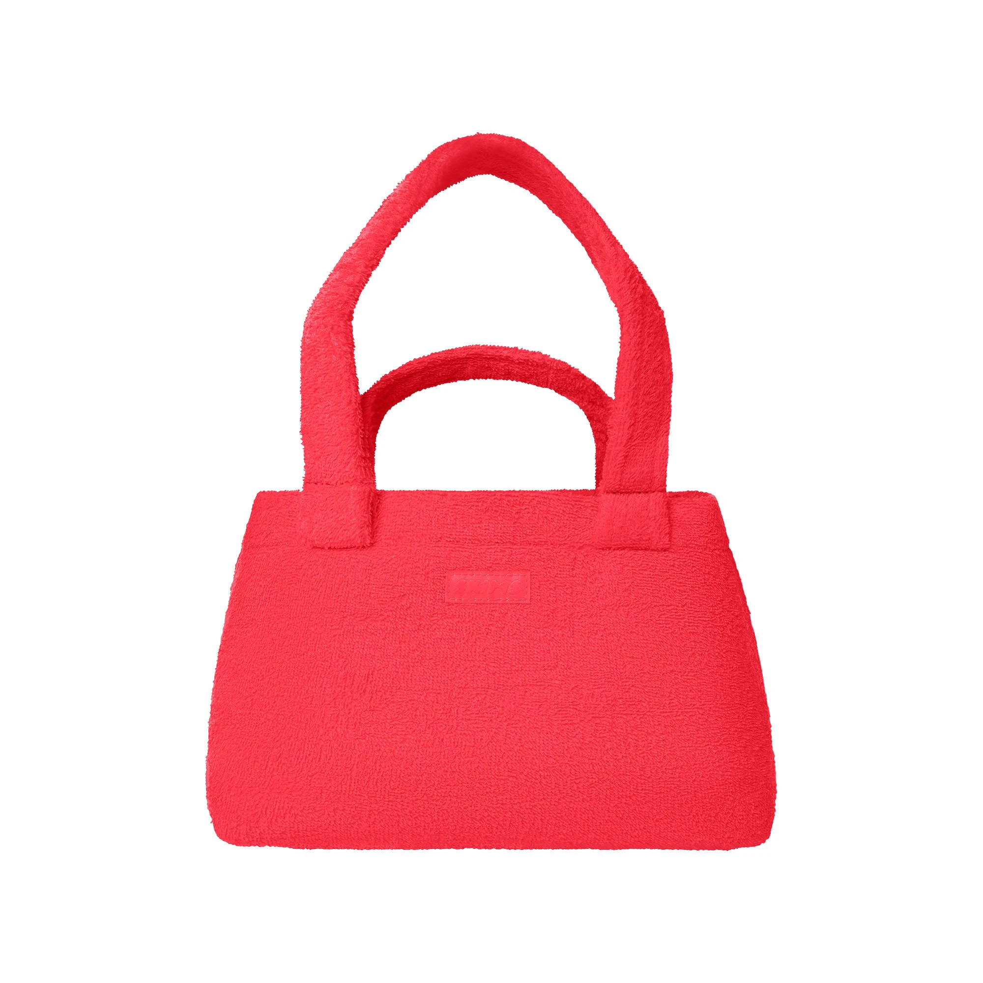 TERRY SMALL TOTE | CARMINE FLAT ON A WHITE BACKGROUND | FLT