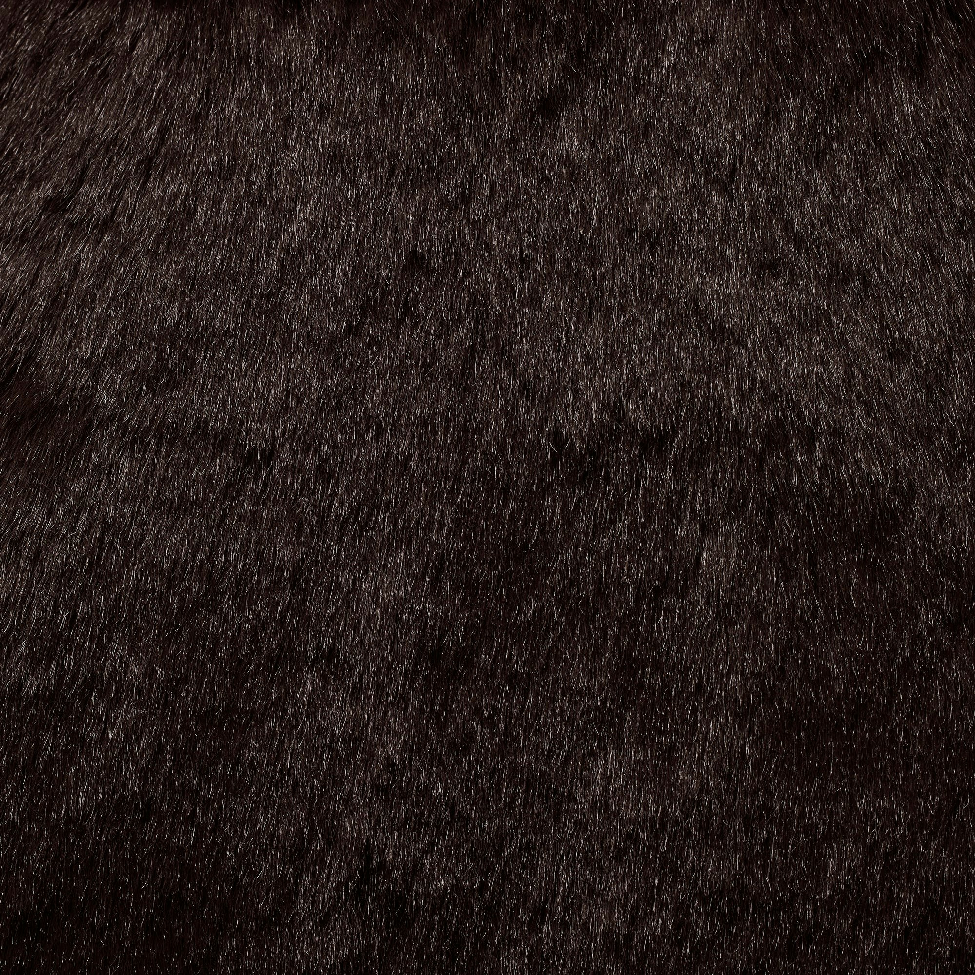 FAUX FUR JUMBO TOTE | ESPRESSO ADDITIONAL FABRIC DETAILS