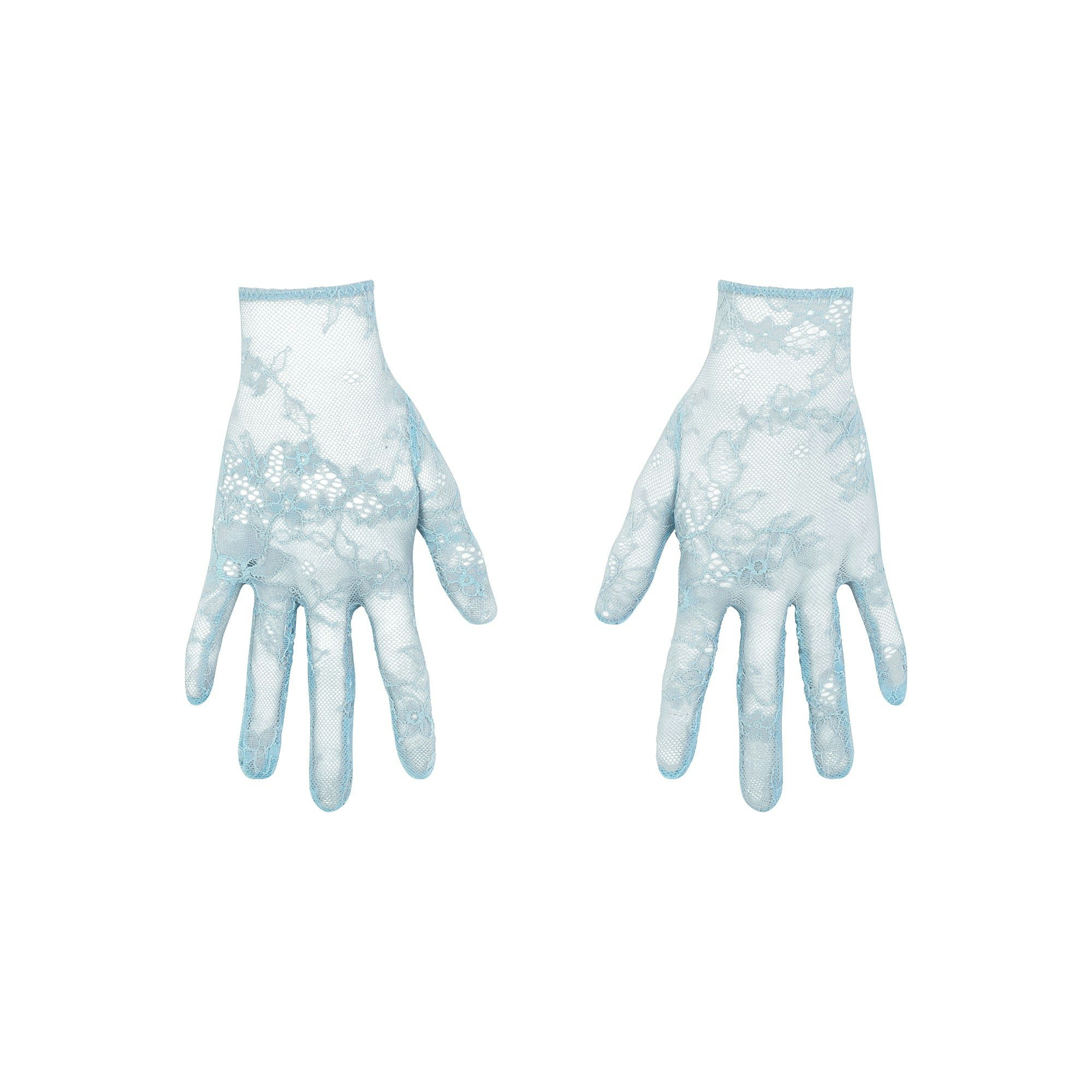 ULTRA FINE LACE GLOVES | DENIM (GLOVES, ACCESSORIES) LAYS FLAT ON A WHITE BACKGROUND | FLT