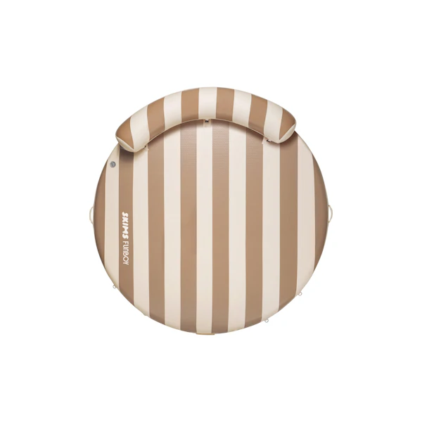 FUNBOY X SKIMS LEISURE ISLAND | SIENNA STRIPE LAYS FLAT ON A WHITE BACKGROUND | FLT