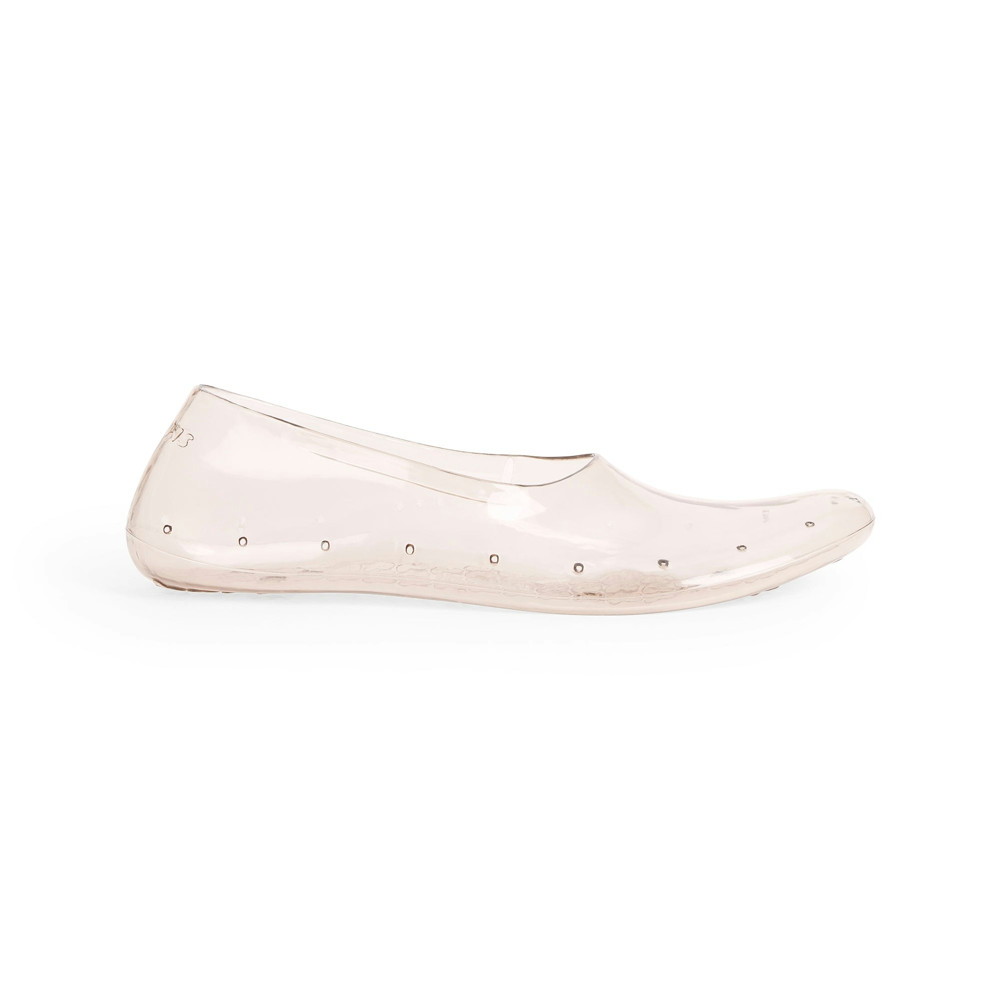 SWIM JELLY SHOE | CLAY FLAT ON A WHITE BACKGROUND