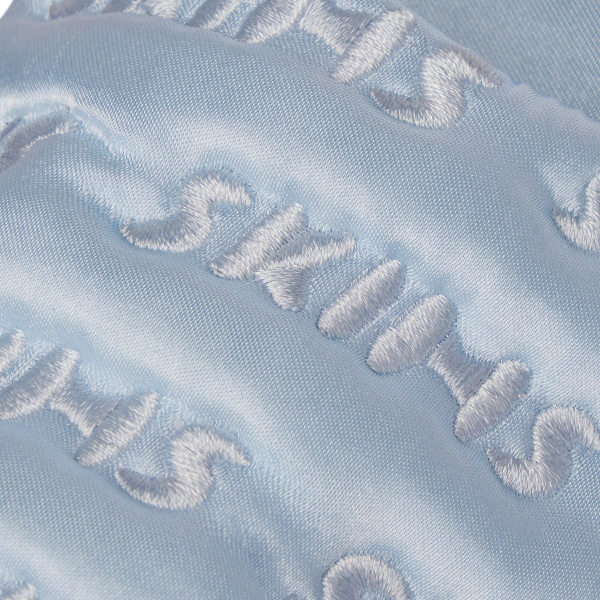 SATIN SLIPPER | CELESTE FLAT ON A WHITE BACKGROUND | FLT ADDITIONAL FABRIC DETAILS