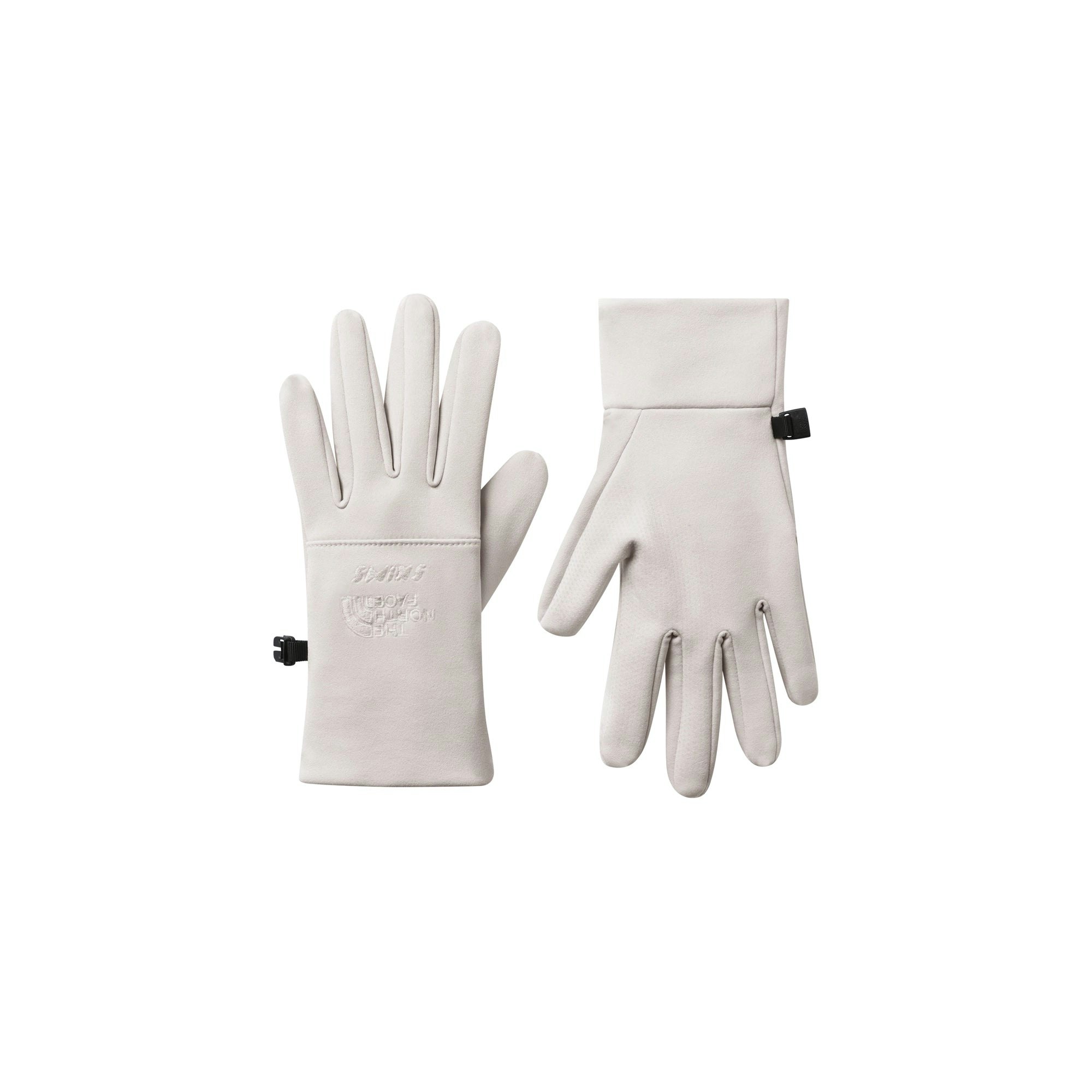 THE NORTH FACE X SKIMS GLOVES | BONE FLAT ON A WHITE BACKGROUND | FLT