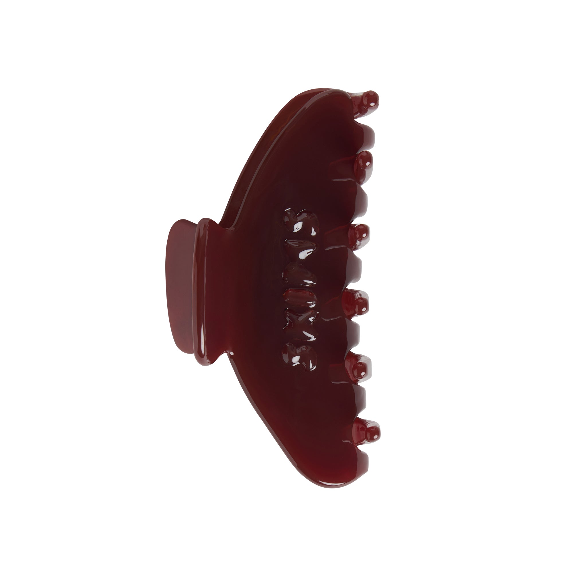 GETTING READY ACCESSORIES EMBOSSED LOGO MINI CLAW CLIP | HENNA | SKIMS