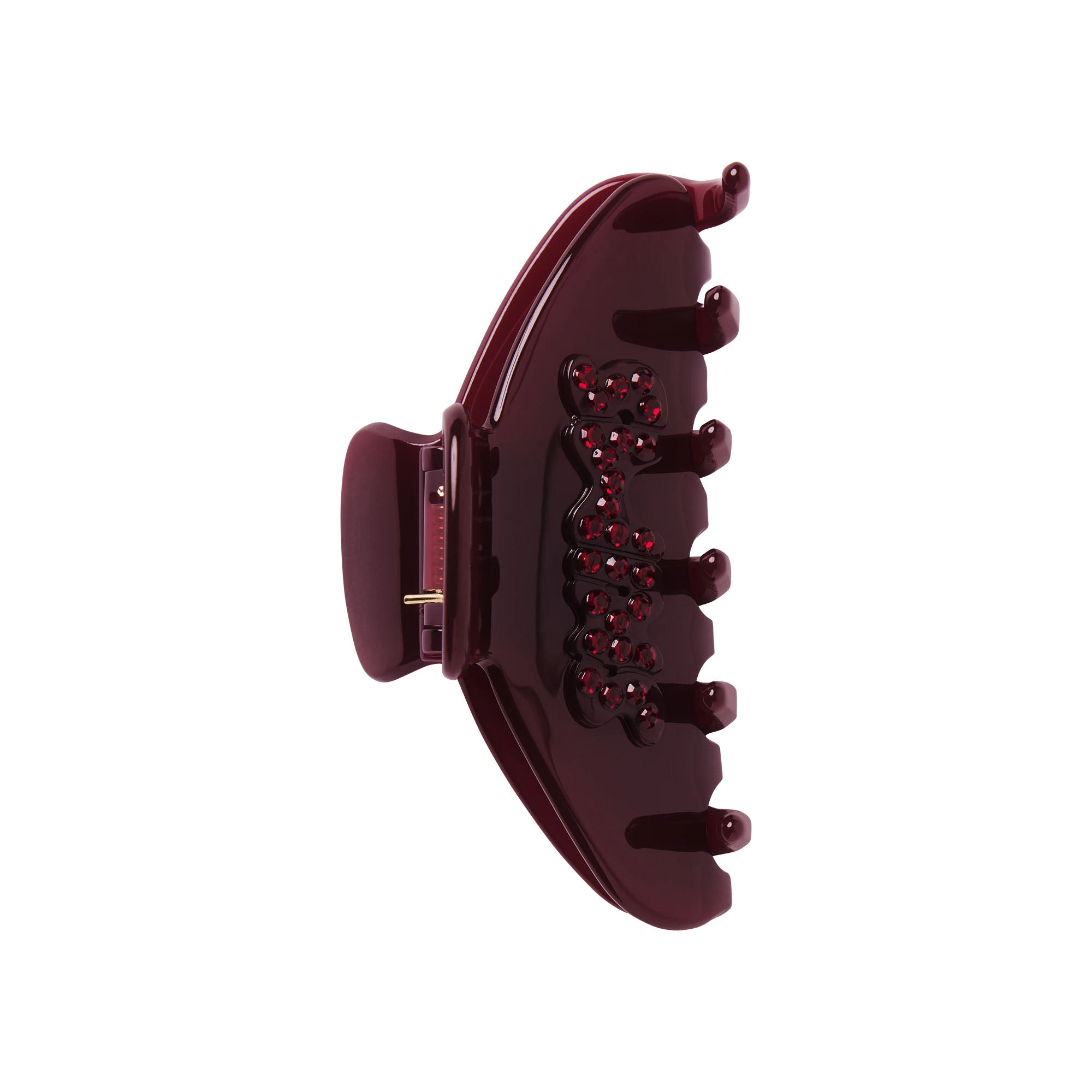 GETTING READY ACCESSORIES MINI CLAW CLIP | CURRANT & LAYS FLAT ON A WHITE BACKGROUND | FLT