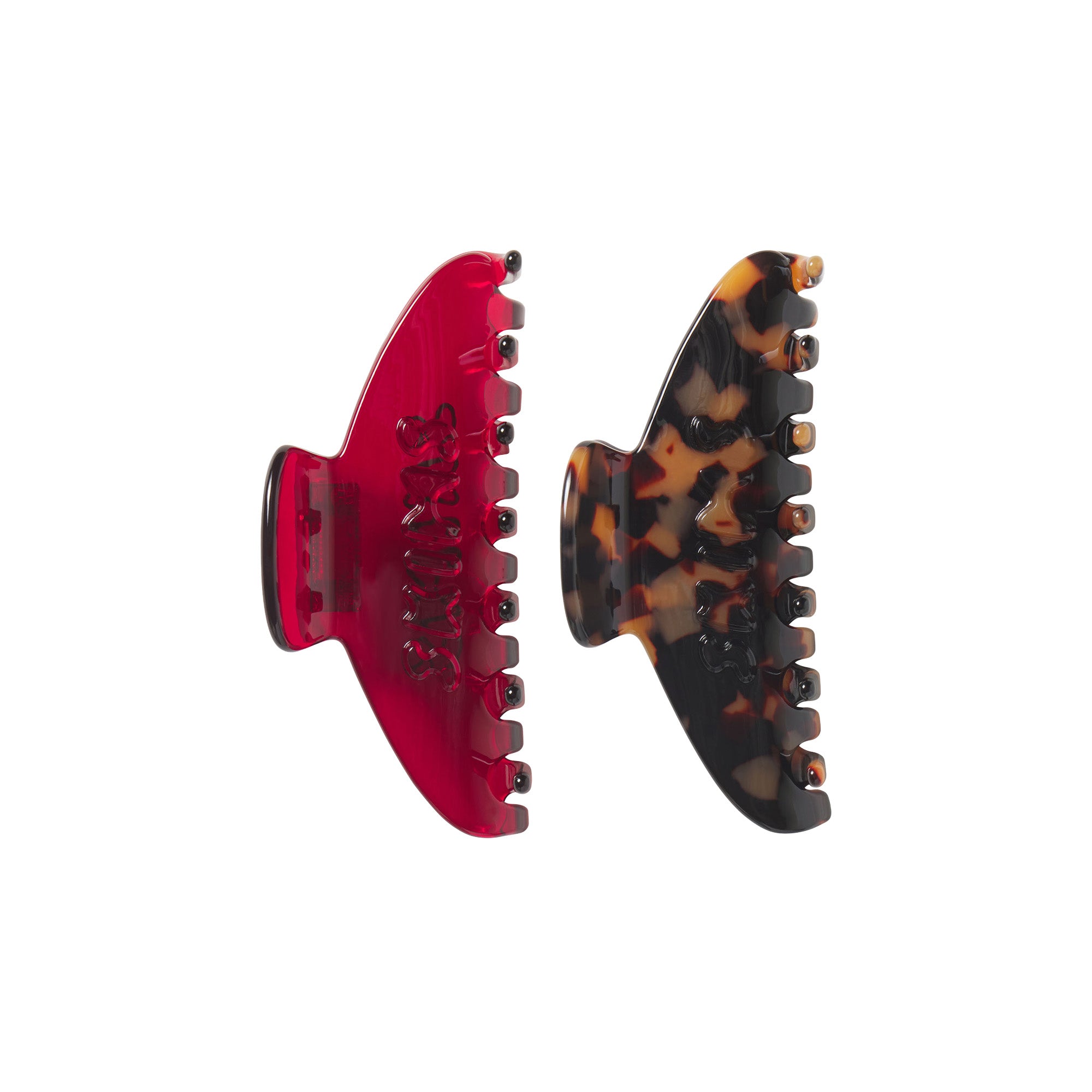 CLAW CLIP 2-PACK | RED TORTOISE FLAT ON A WHITE BACKGROUND | FLT