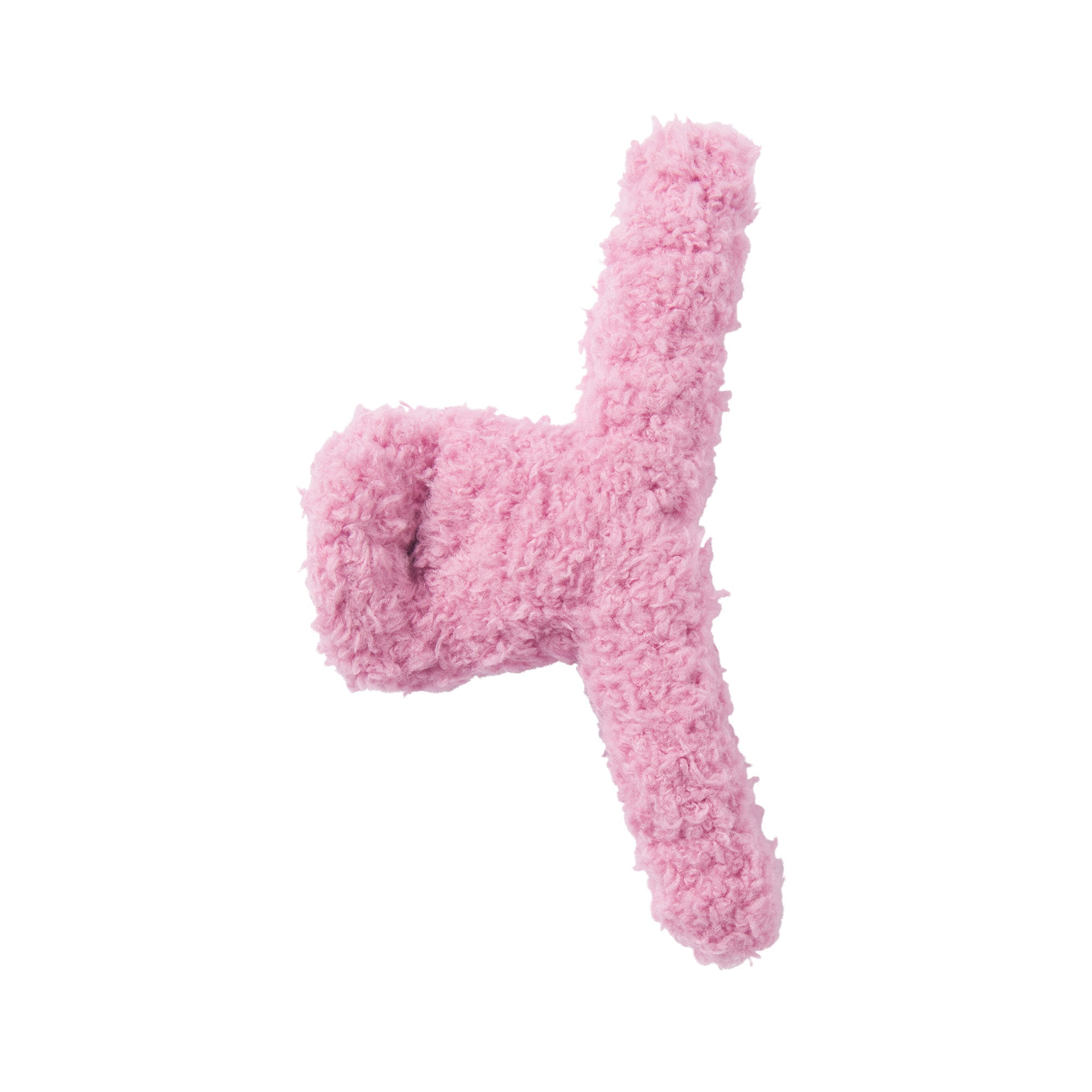 COZY KNIT JUMBO CLAW CLIP | BUBBLE GUM (HAIR ACCESSORIES) FLAT ON A WHITE BACKGROUND