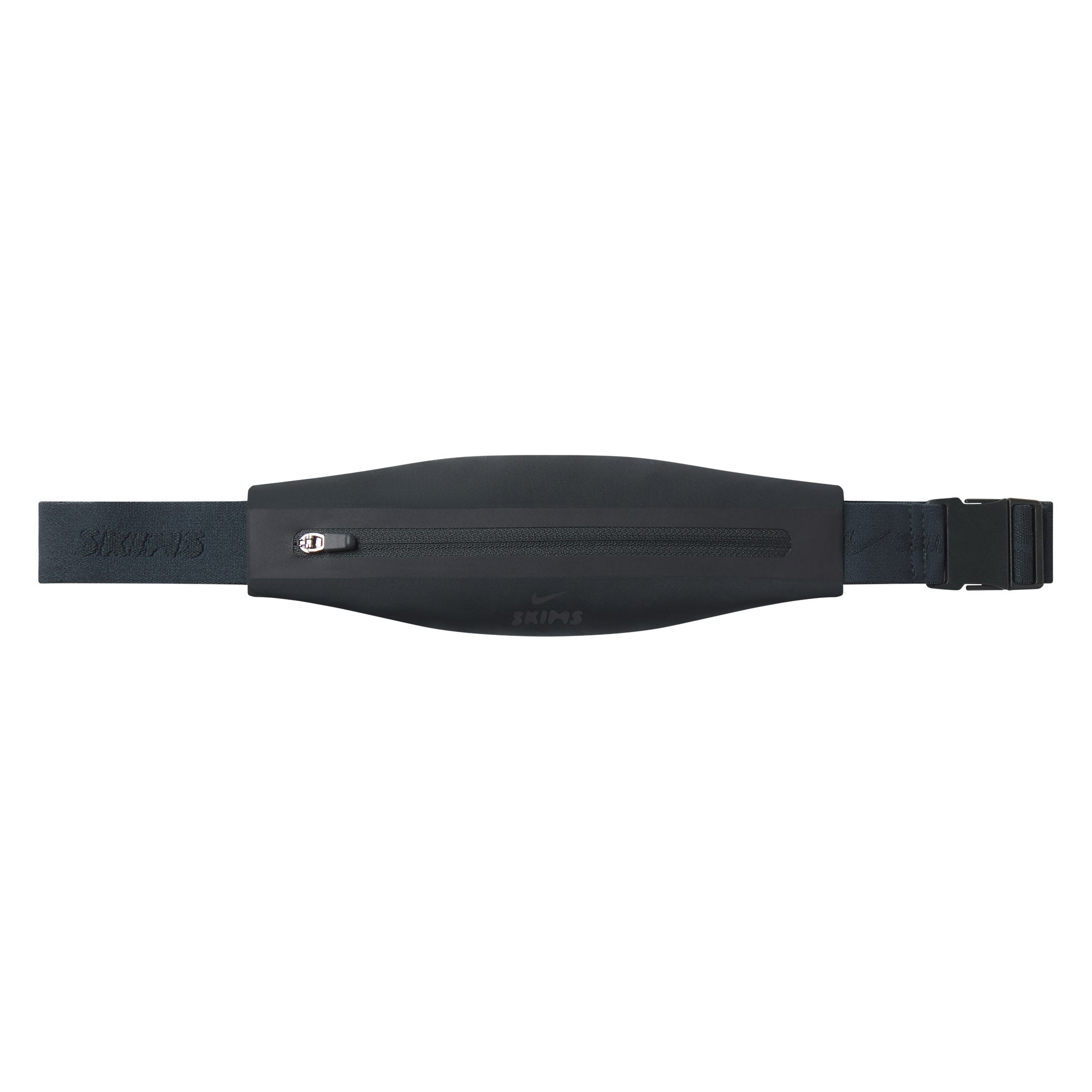 NikeSKIMS SLIM WAISTPACK | DARK TEAL ON A MODEL FRONT VIEW @ | FOCUS: 0.0, 1.0, 0.9