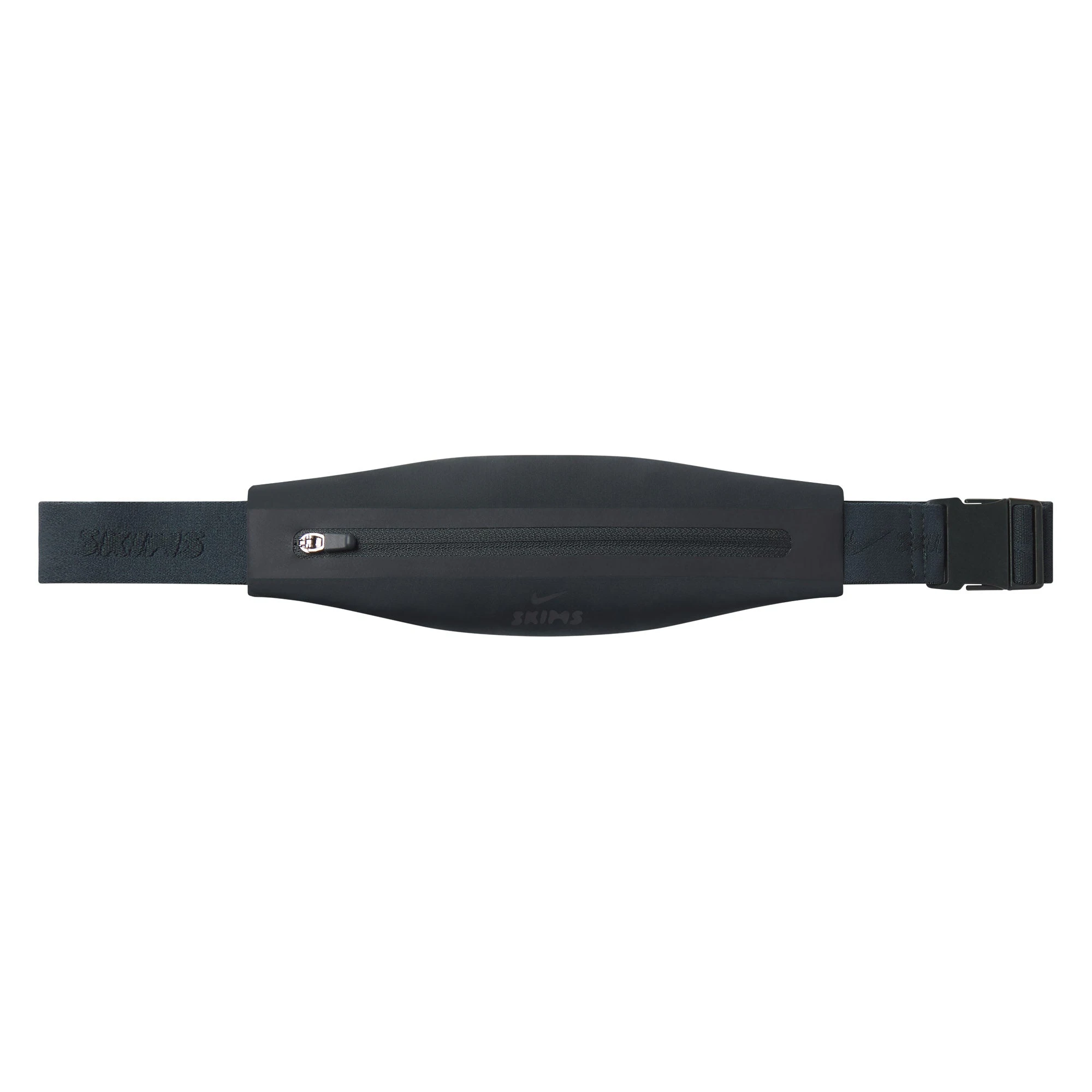 NikeSKIMS SLIM WAISTPACK | DARK TEAL ON A MODEL FRONT VIEW @ | FOCUS: 0.0, 1.0, 0.9