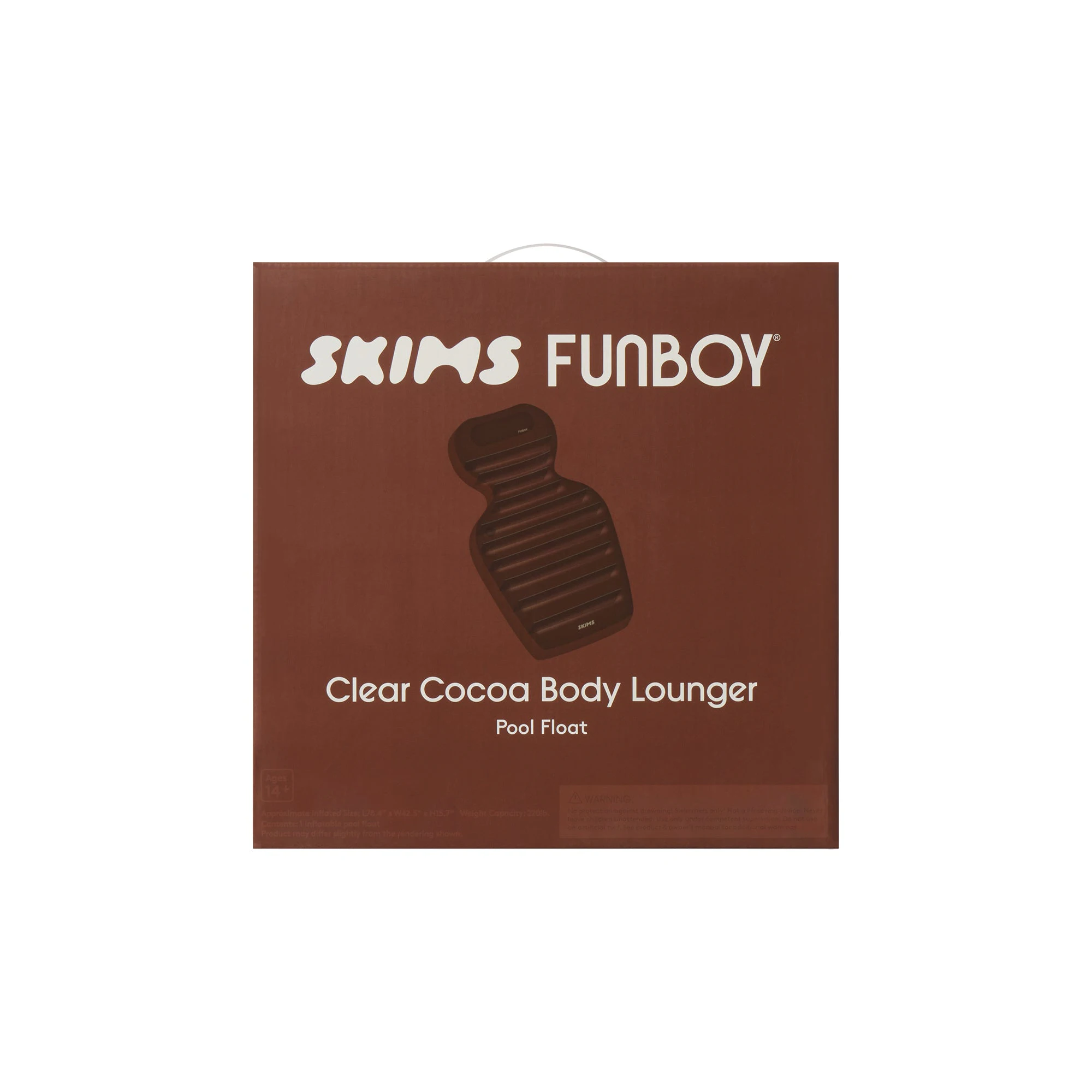 FUNBOY X SKIMS LOUNGE POOL FLOAT | COCOA ADDITIONAL FABRIC DETAILS