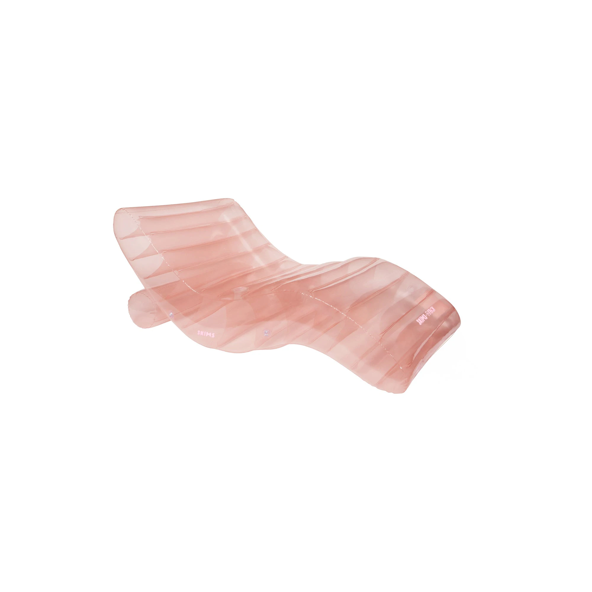 FUNBOY X SKIMS CHAISE LOUNGER FLOAT | CHERRY BLOSSOM LAYS FLAT ON A WHITE BACKGROUND | FLT