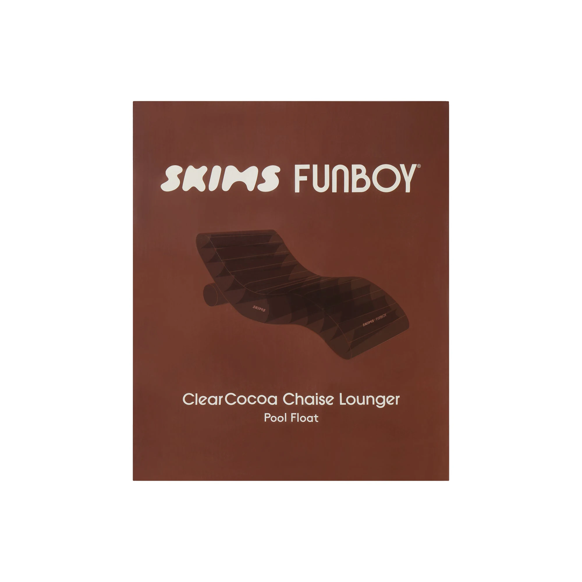 FUNBOY X SKIMS CHAISE LOUNGER FLOAT | COCOA ADDITIONAL FABRIC DETAILS