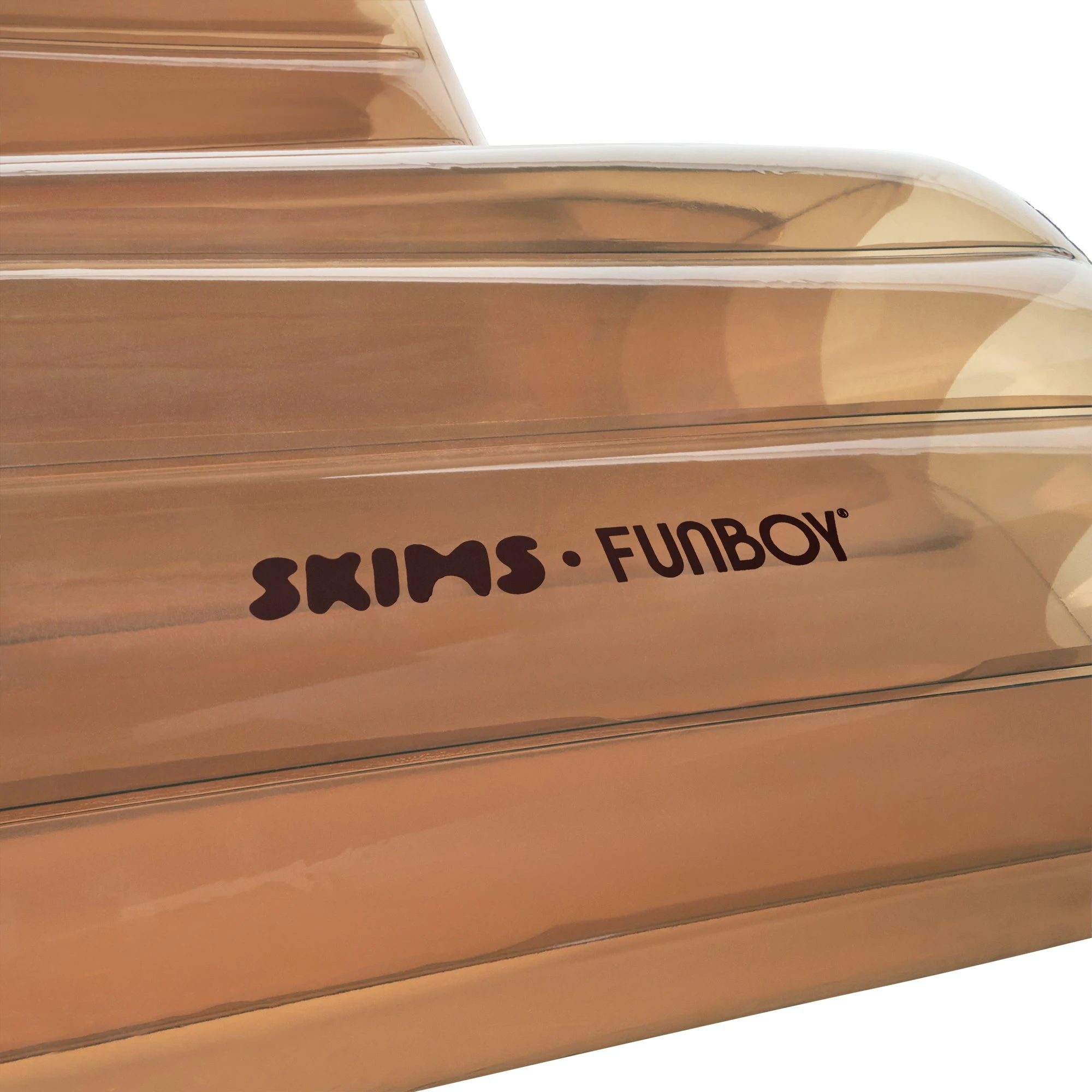 FUNBOY X SKIMS EMBOSSED TUBE FLOAT | COCOA ADDITIONAL FABRIC DETAILS
