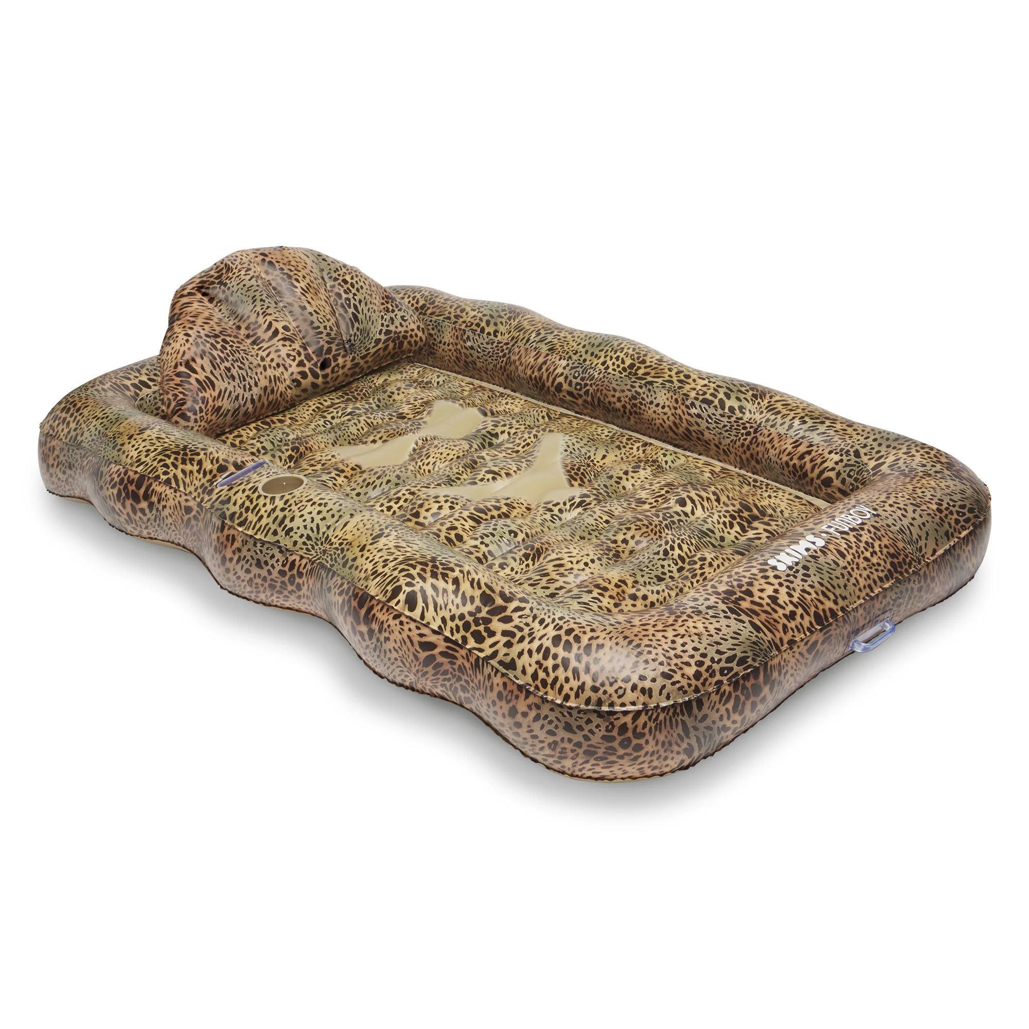 FUNBOY X SKIMS TANNING POOL LOUNGER | CHEETAH SKIN PRINT ADDITIONAL FABRIC DETAILS