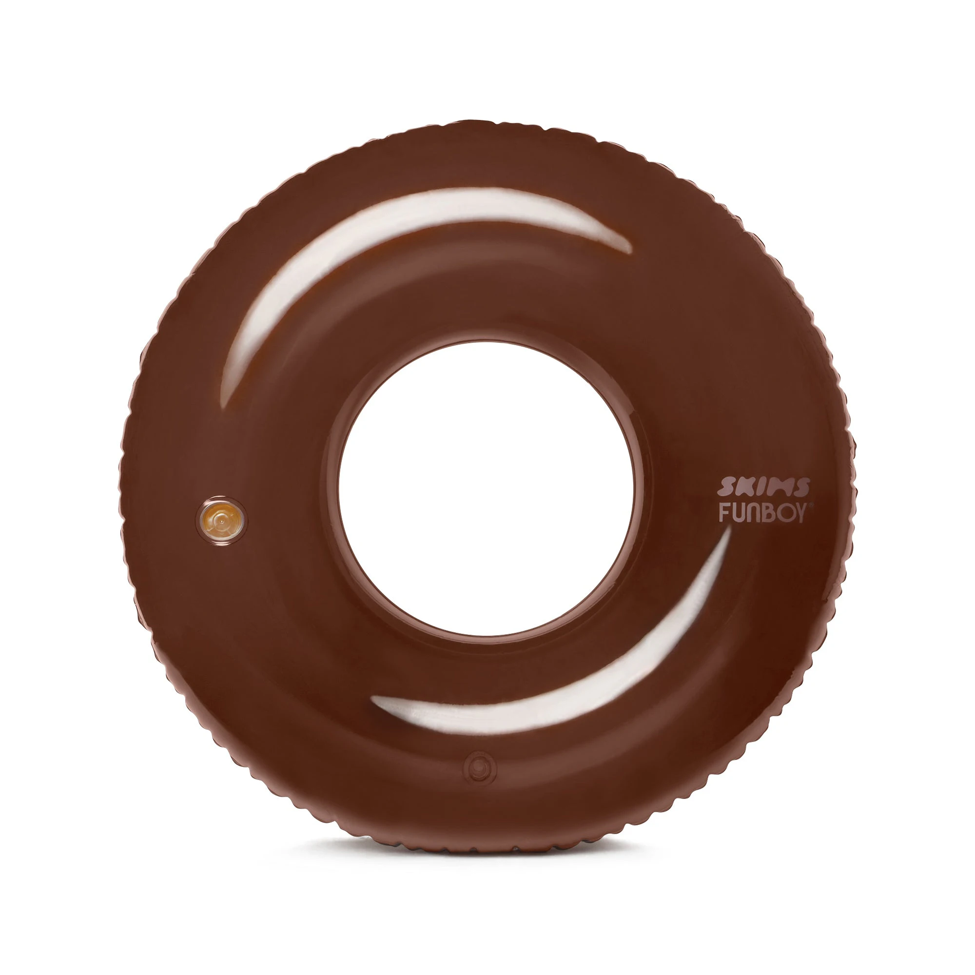 FUNBOY X SKIMS VINTAGE TUBE FLOAT | COCOA AND CLEAR ADDITIONAL FABRIC DETAILS