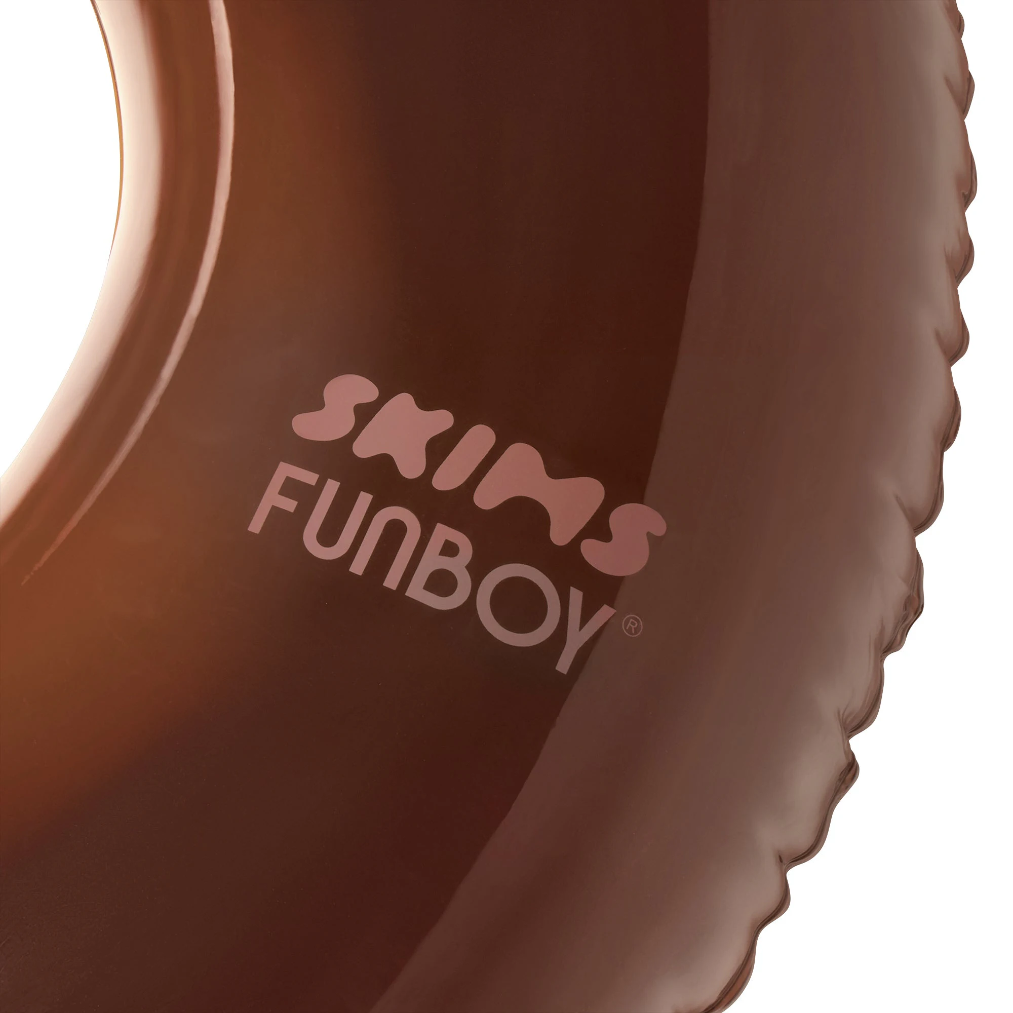 FUNBOY X SKIMS EMBOSSED TUBE FLOAT | COCOA ADDITIONAL FABRIC DETAILS