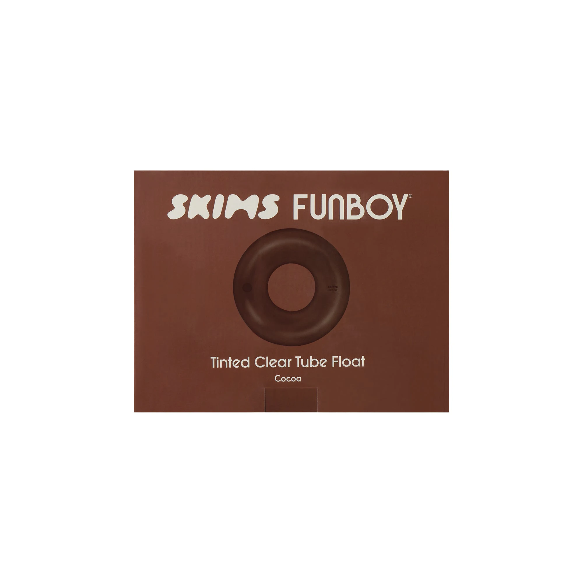 FUNBOY X SKIMS VINTAGE TUBE FLOAT | COCOA AND CLEAR ADDITIONAL FABRIC DETAILS