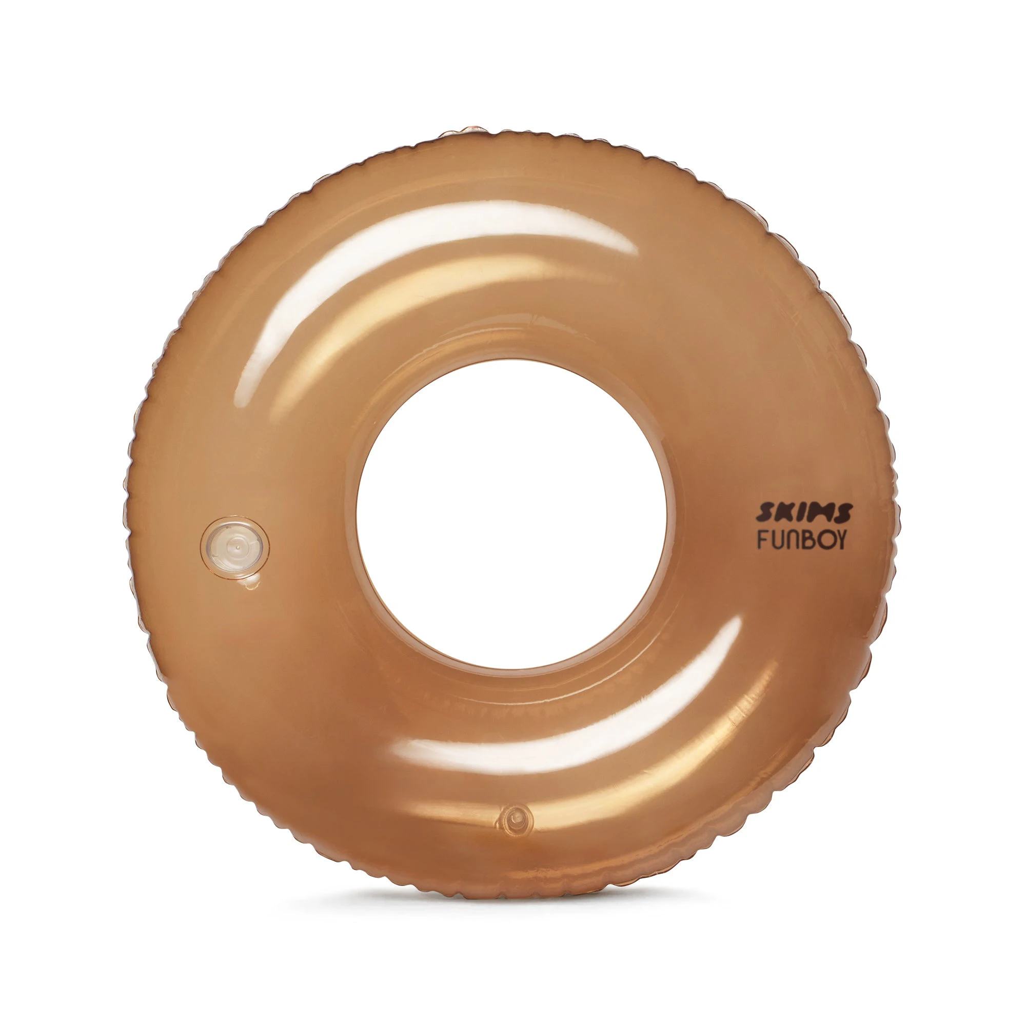 FUNBOY X SKIMS VINTAGE TUBE FLOAT | SIENNA AND CLEAR ADDITIONAL FABRIC DETAILS