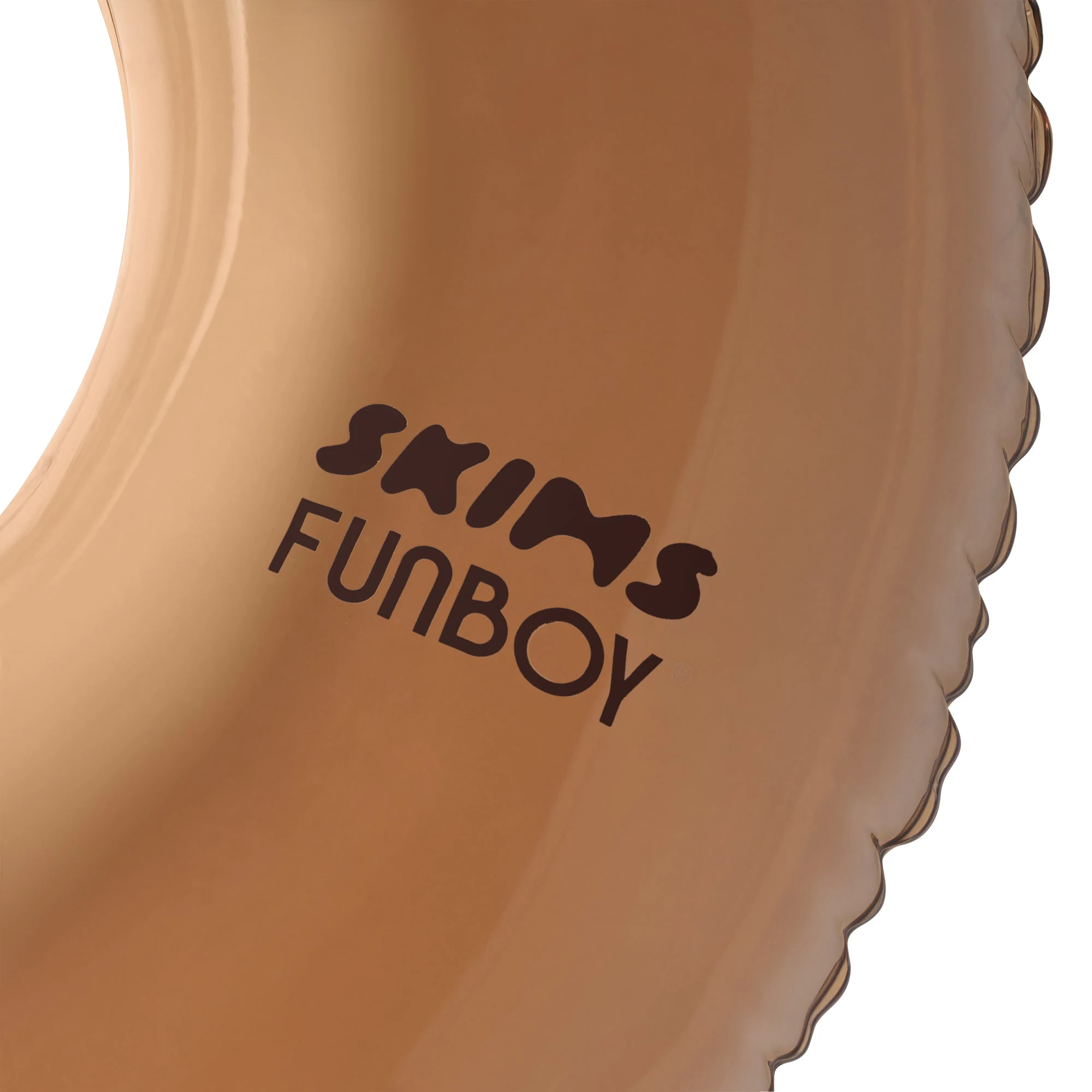 FUNBOY X SKIMS EMBOSSED TUBE FLOAT | COCOA ADDITIONAL FABRIC DETAILS