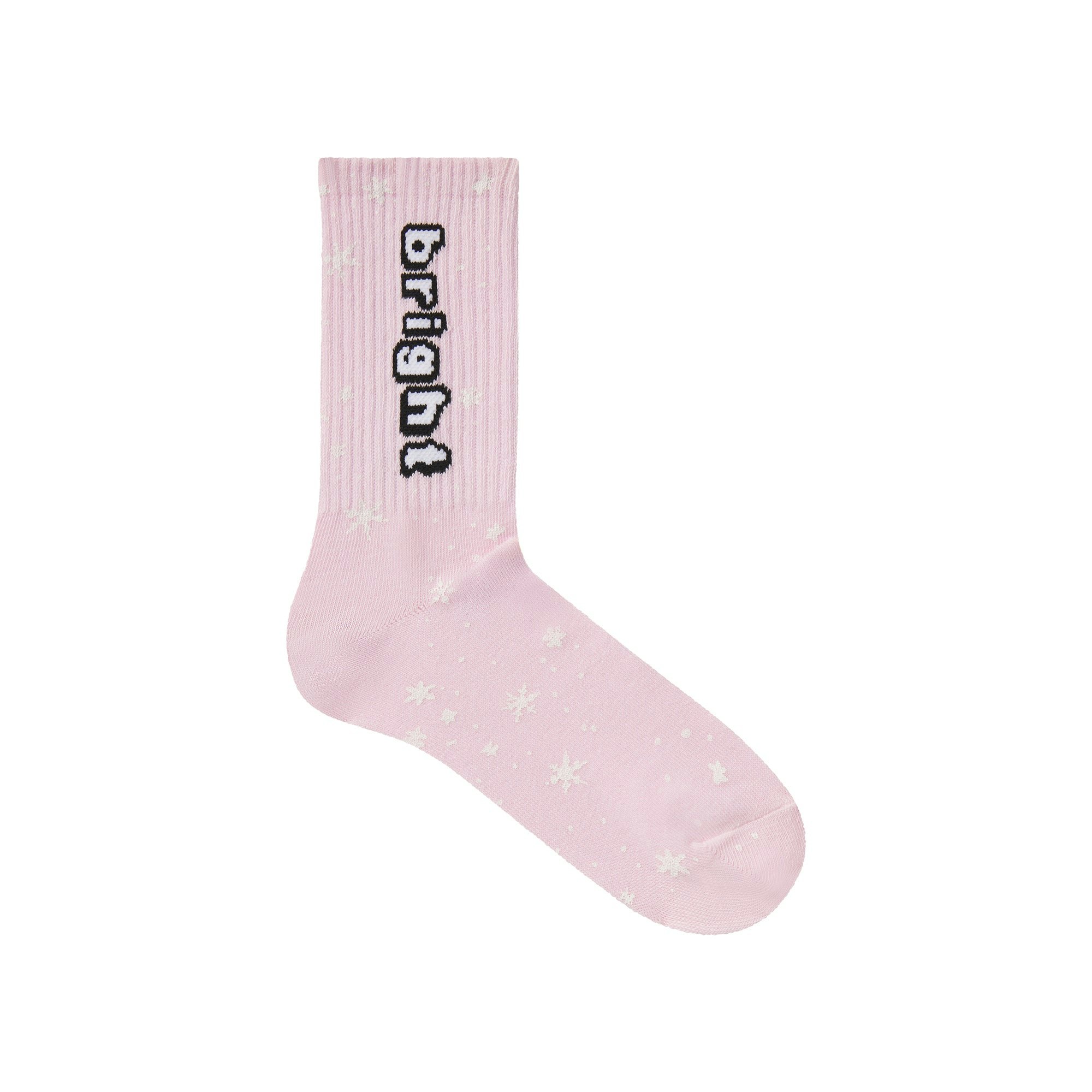 CACTUS PLANT FLEA MARKET X SKIMS RIBBED CREW SOCK 2-PACK | CHERRY BLOSSOM AND NAVY FLAT ON A WHITE BACKGROUND