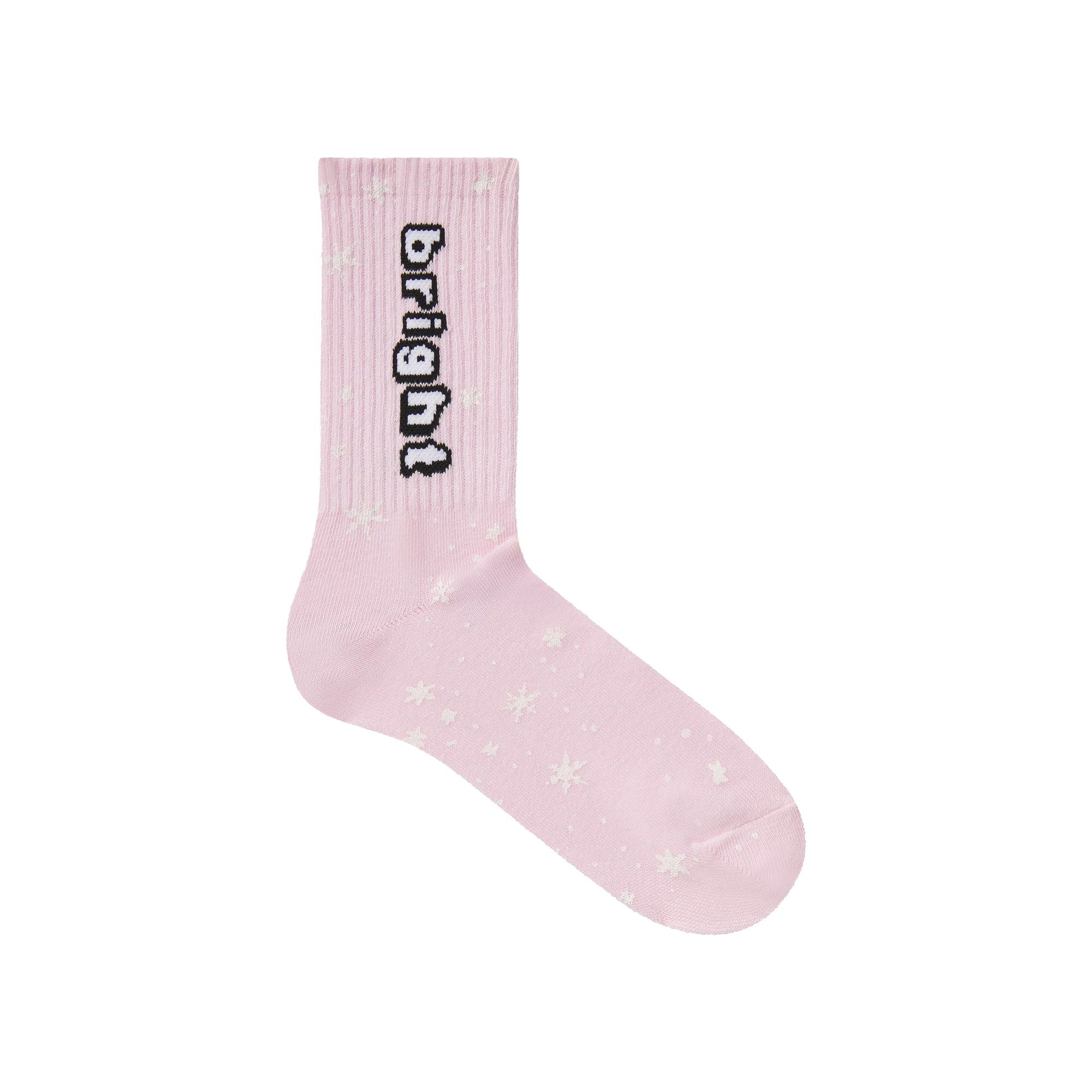 CACTUS PLANT FLEA MARKET X SKIMS RIBBED CREW SOCK 2-PACK | CHERRY BLOSSOM AND NAVY FLAT ON A WHITE BACKGROUND