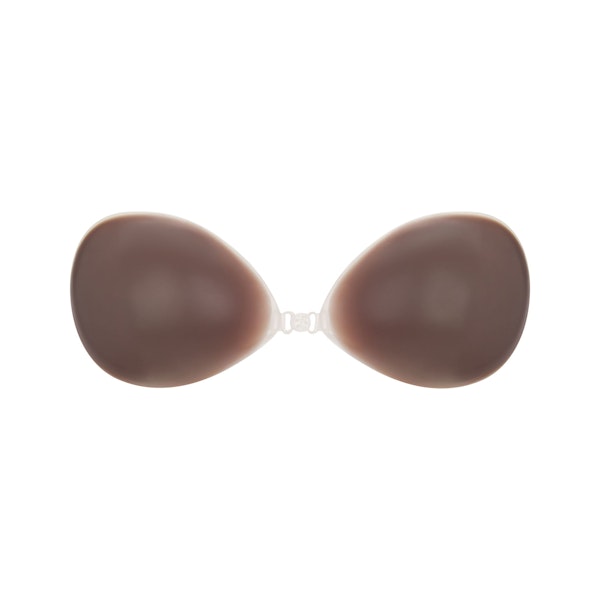 SKIMS STICKY BRA | COCOA LAYS FLAT ON A WHITE BACKGROUND | FLT 