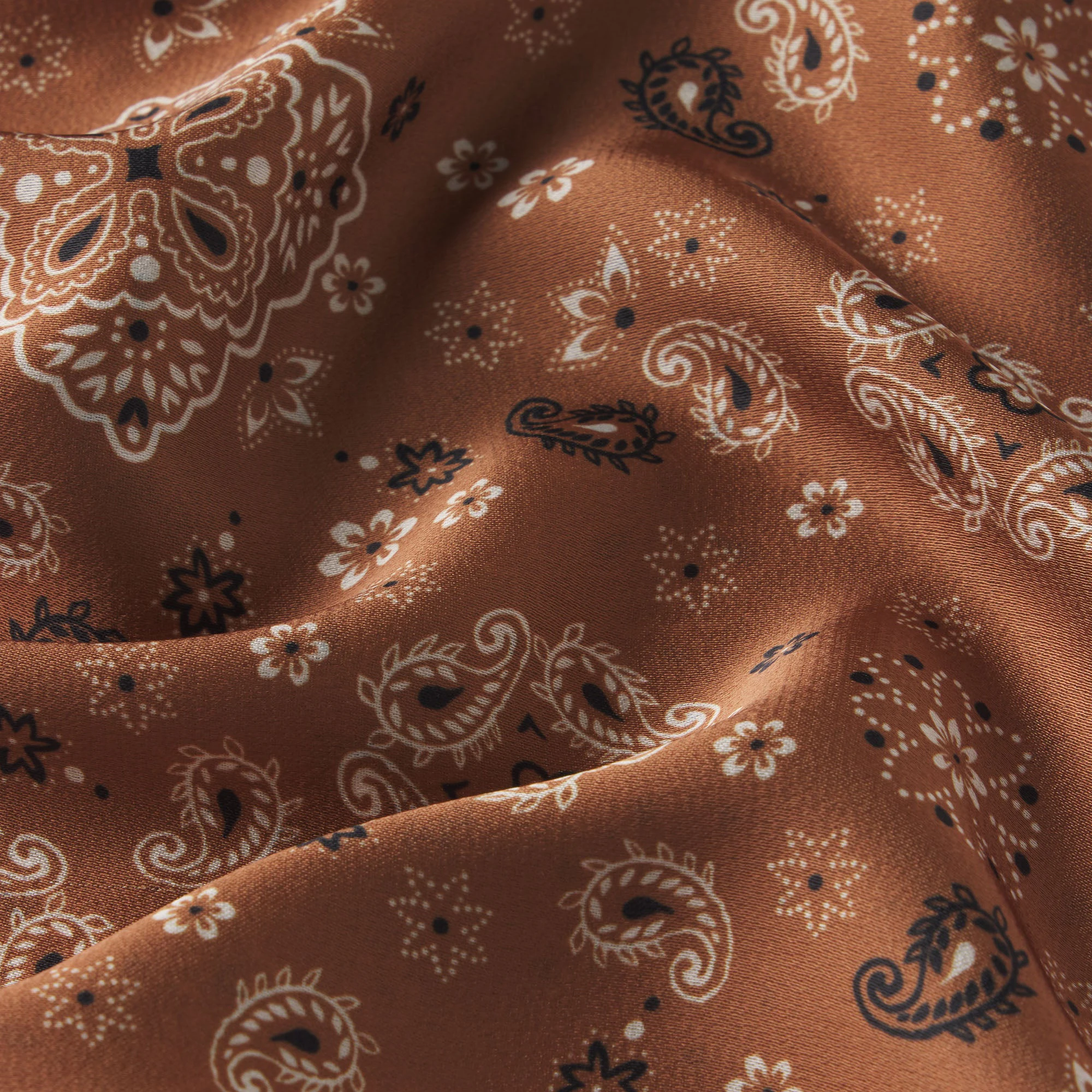 MESH COVER-UPS SATIN HEADSCARF | ALMOND BANDANA ADDITIONAL FABRIC DETAILS