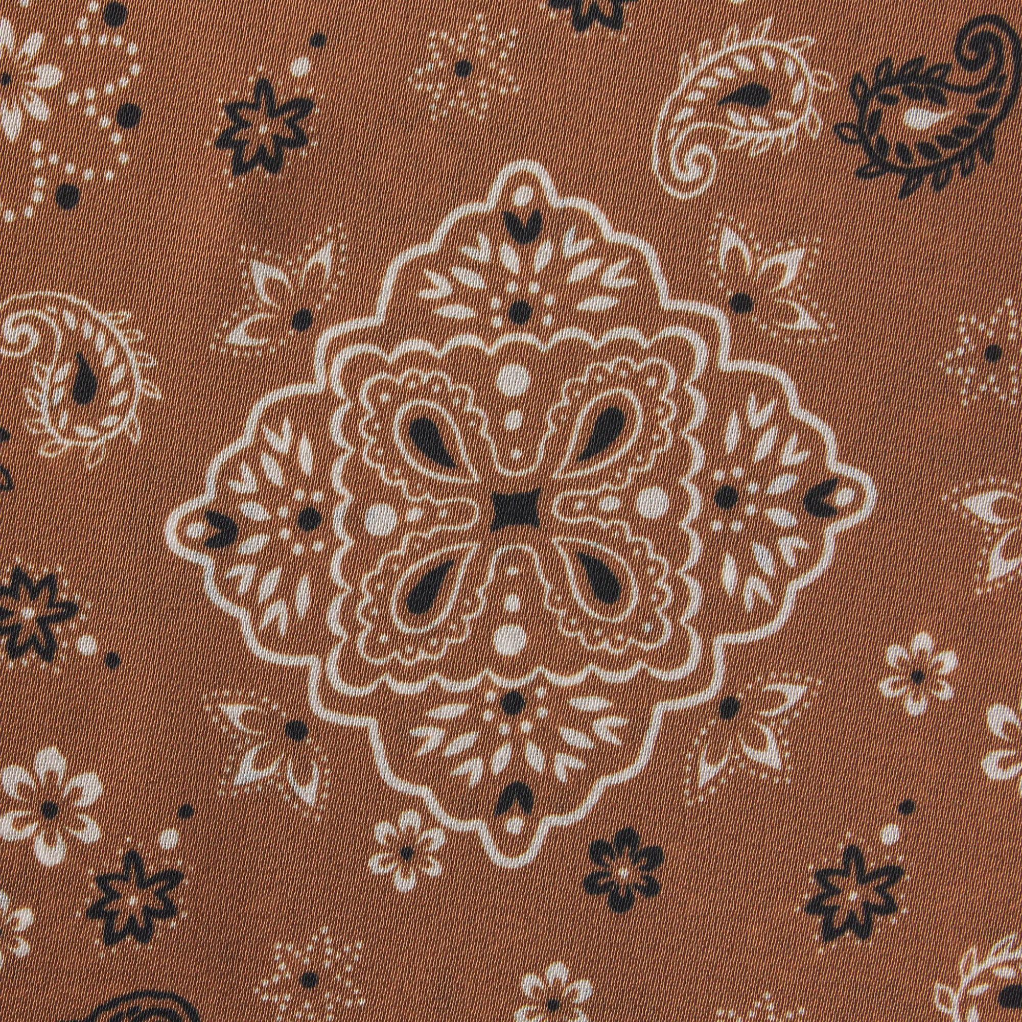 MESH COVER-UPS SATIN HEADSCARF | ALMOND BANDANA ADDITIONAL FABRIC DETAILS