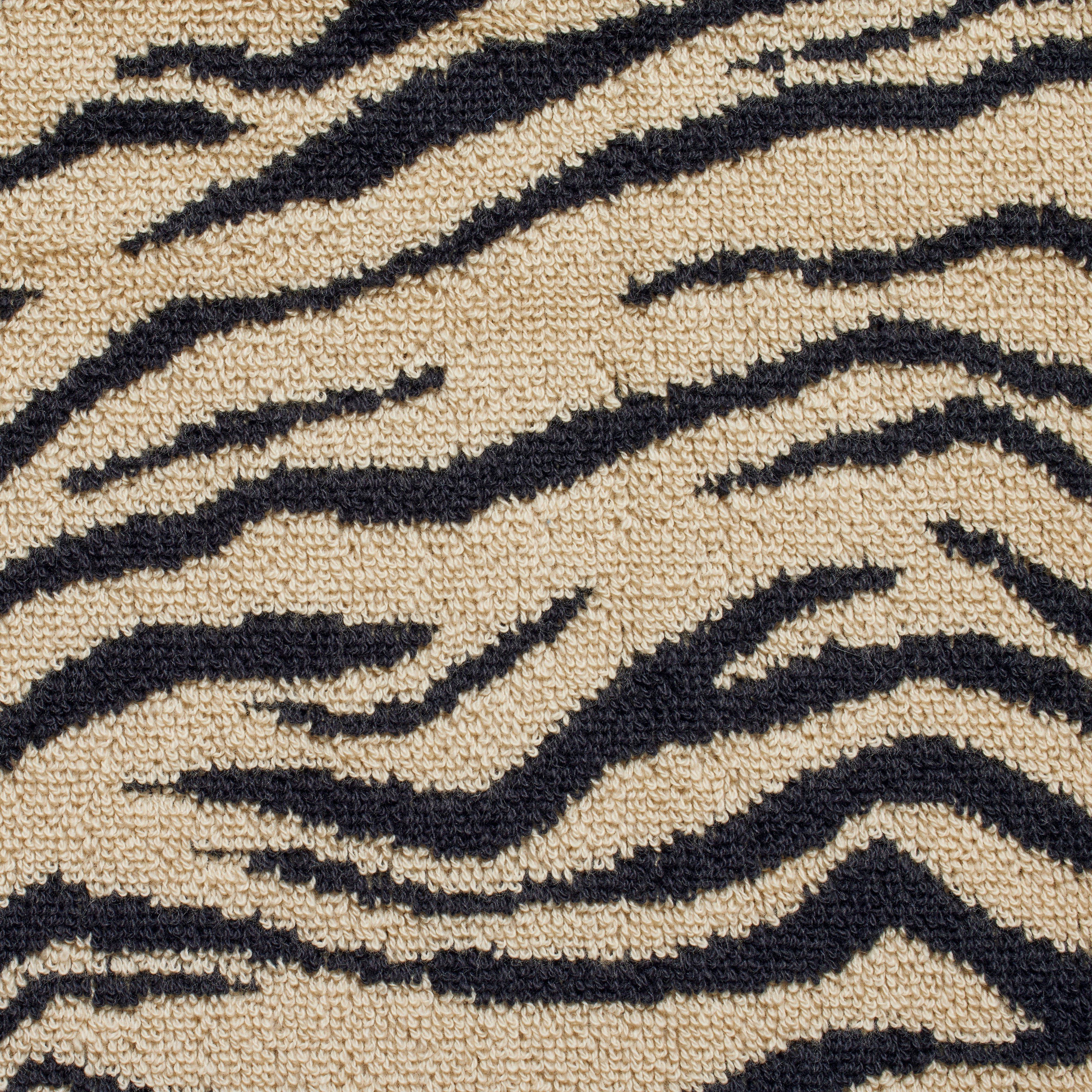 SIGNATURE SWIM TOWEL | CHAMPAGNE TIGER PRINT ADDITIONAL FABRIC DETAILS