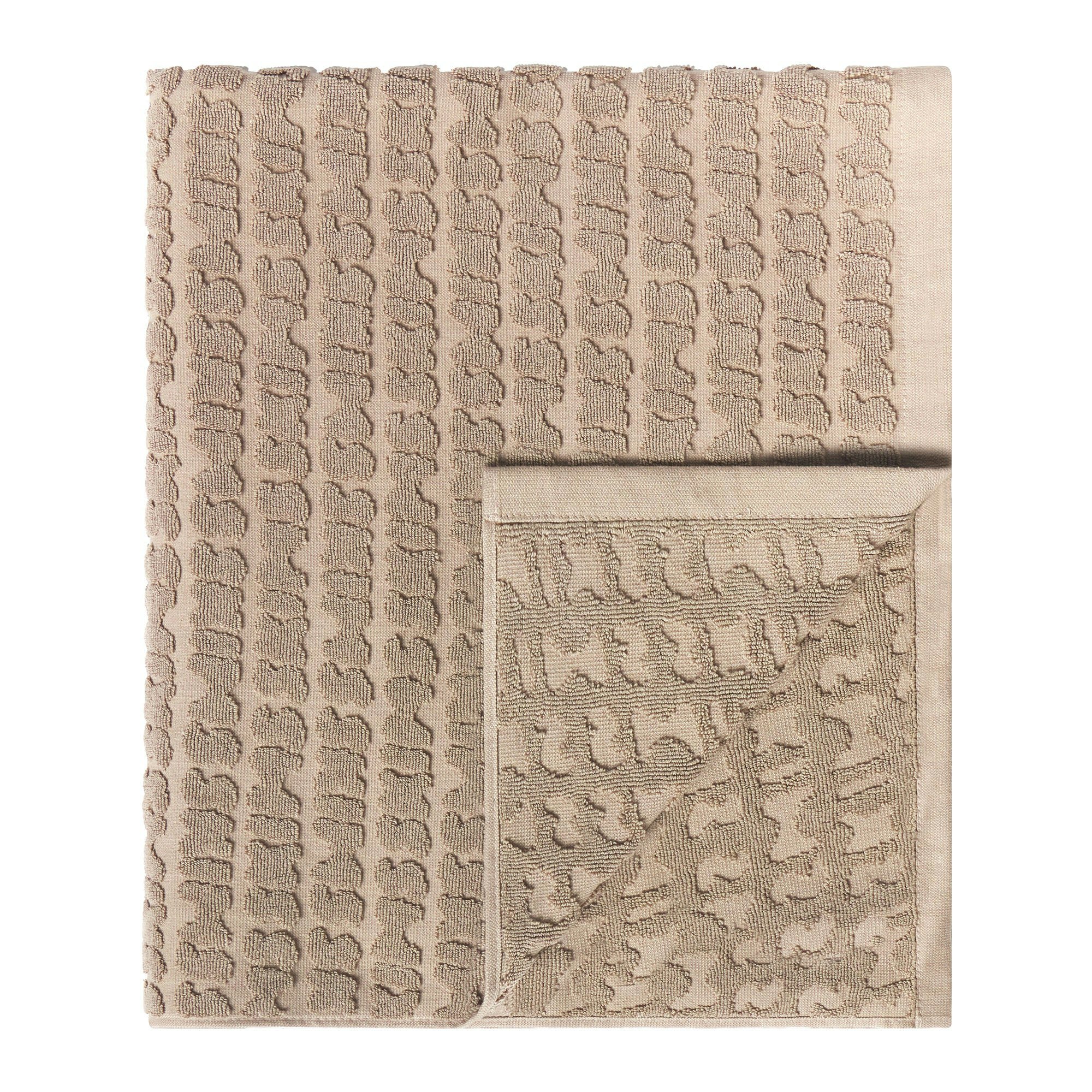 SIGNATURE SWIM TOWEL | DESERT (TOWELS, ACCESSORIES) LAYS FLAT ON A WHITE BACKGROUND | FLT