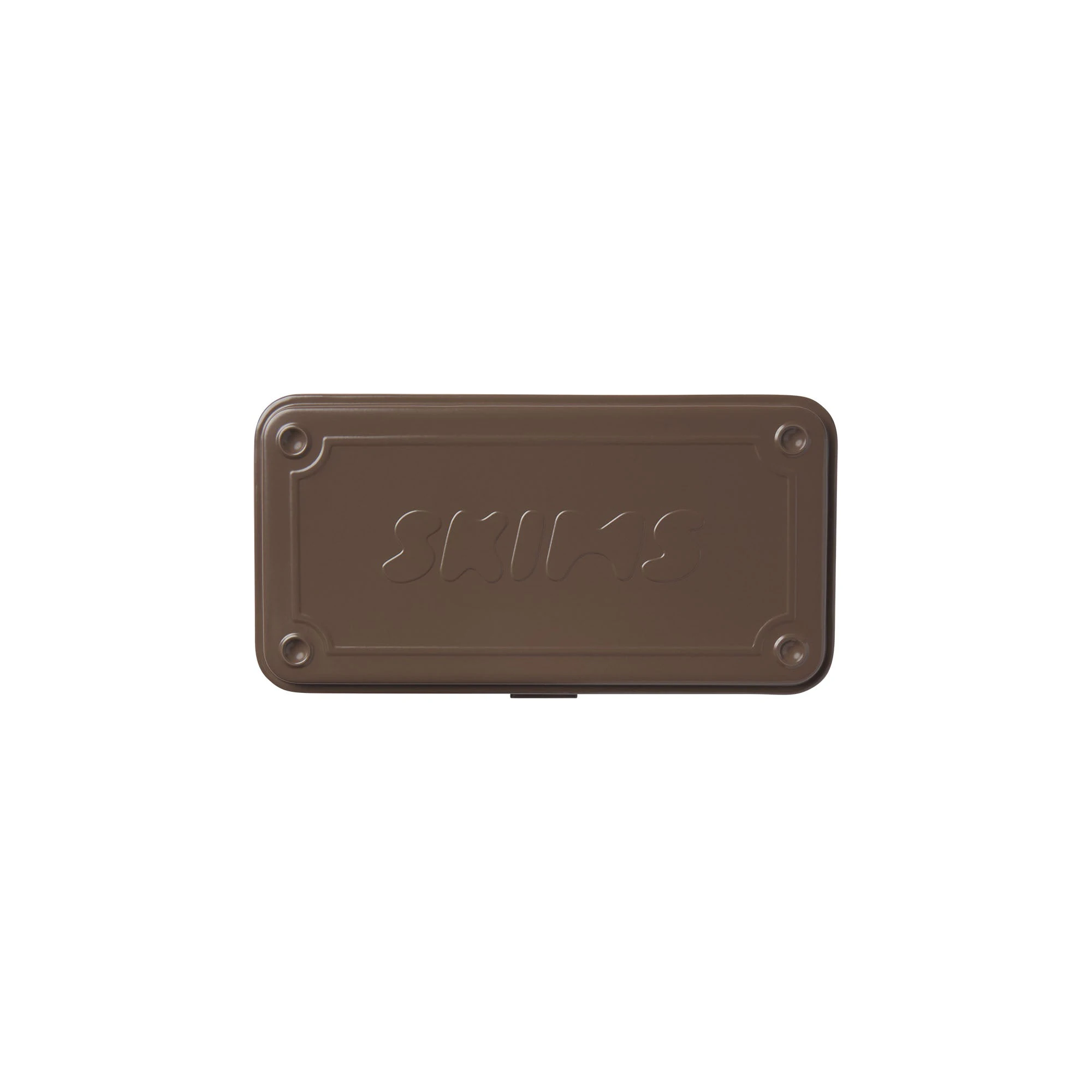 TOYO STEEL X SKIMS TOOLBOX T-190 | UMBER & LAYS FLAT ON A WHITE BACKGROUND | FLT