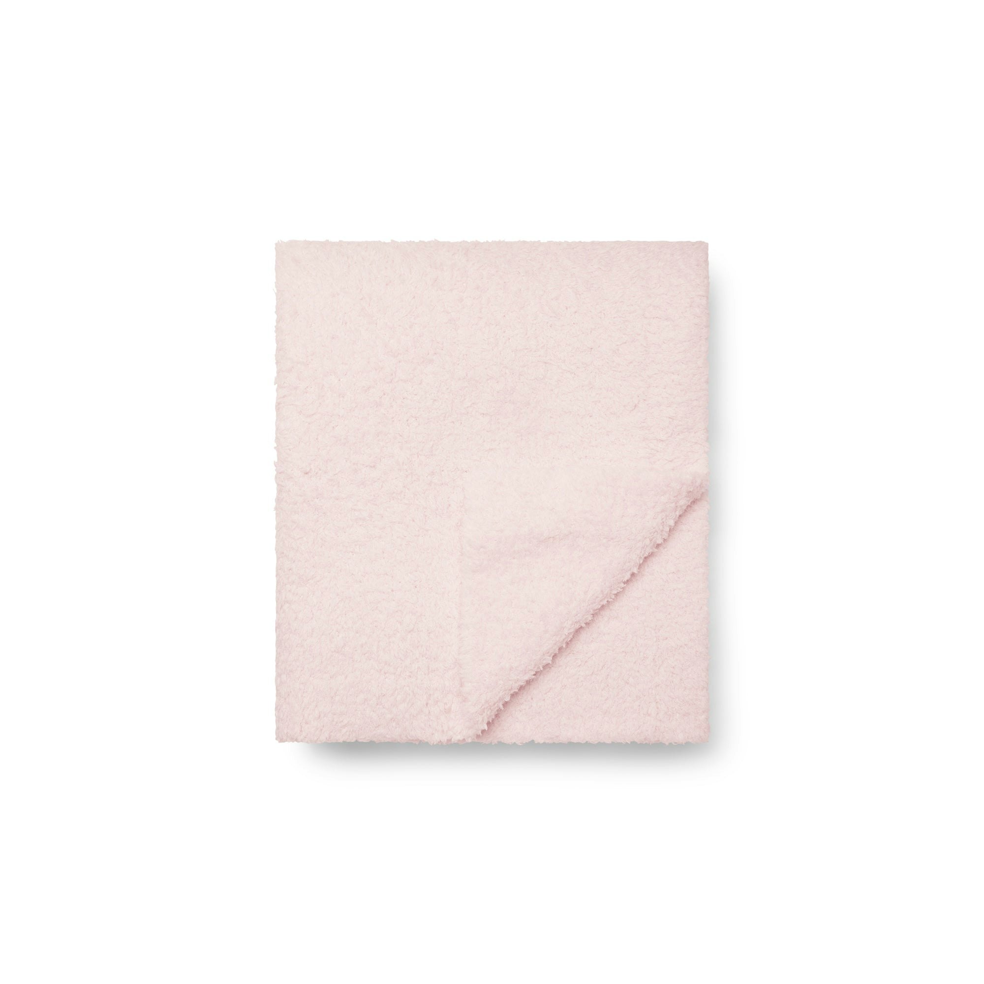 COZY KNIT BLANKET | BARELY PINK FLAT ON A WHITE BACKGROUND | FLT