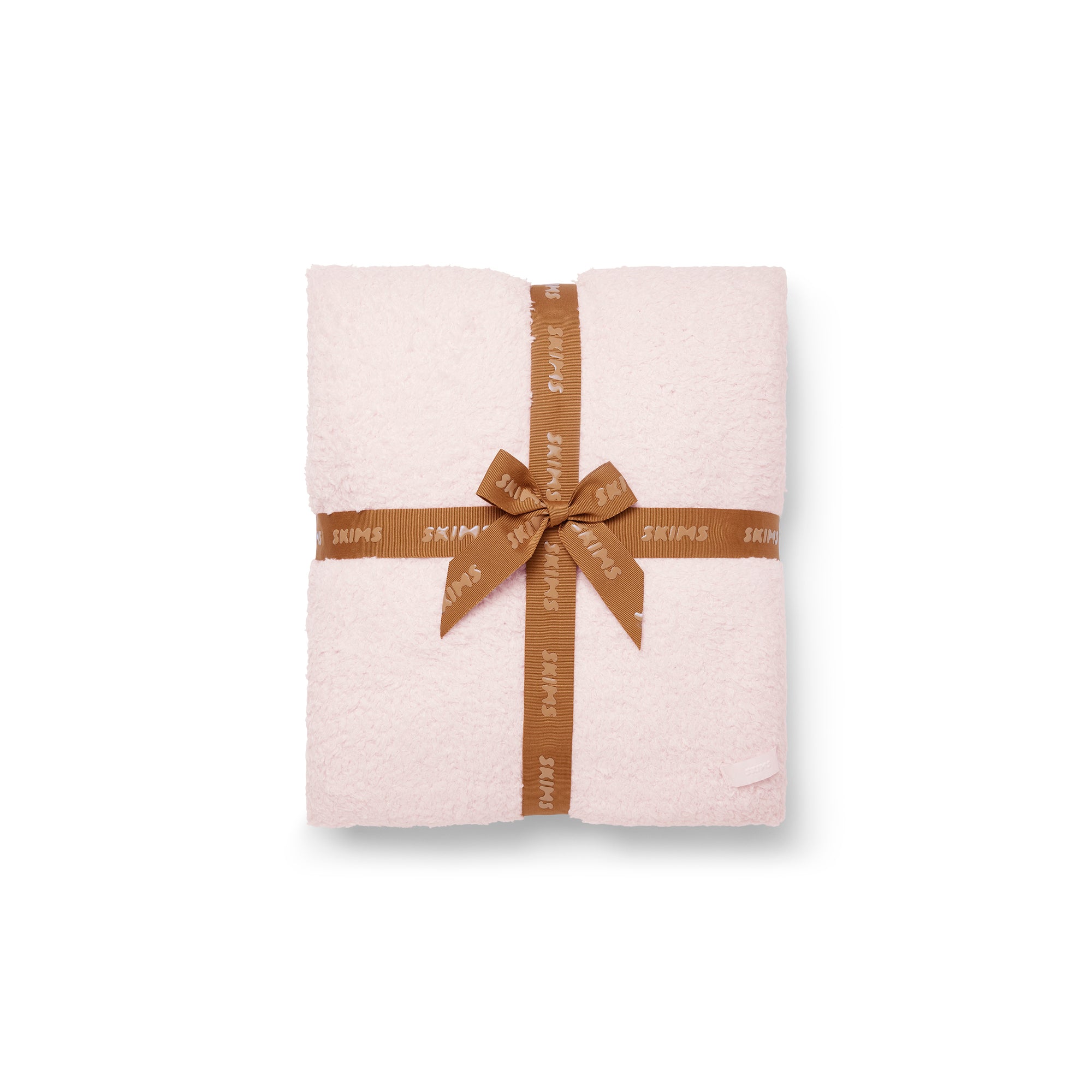 COZY KNIT BLANKET | BARELY PINK ADDITIONAL FABRIC DETAILS