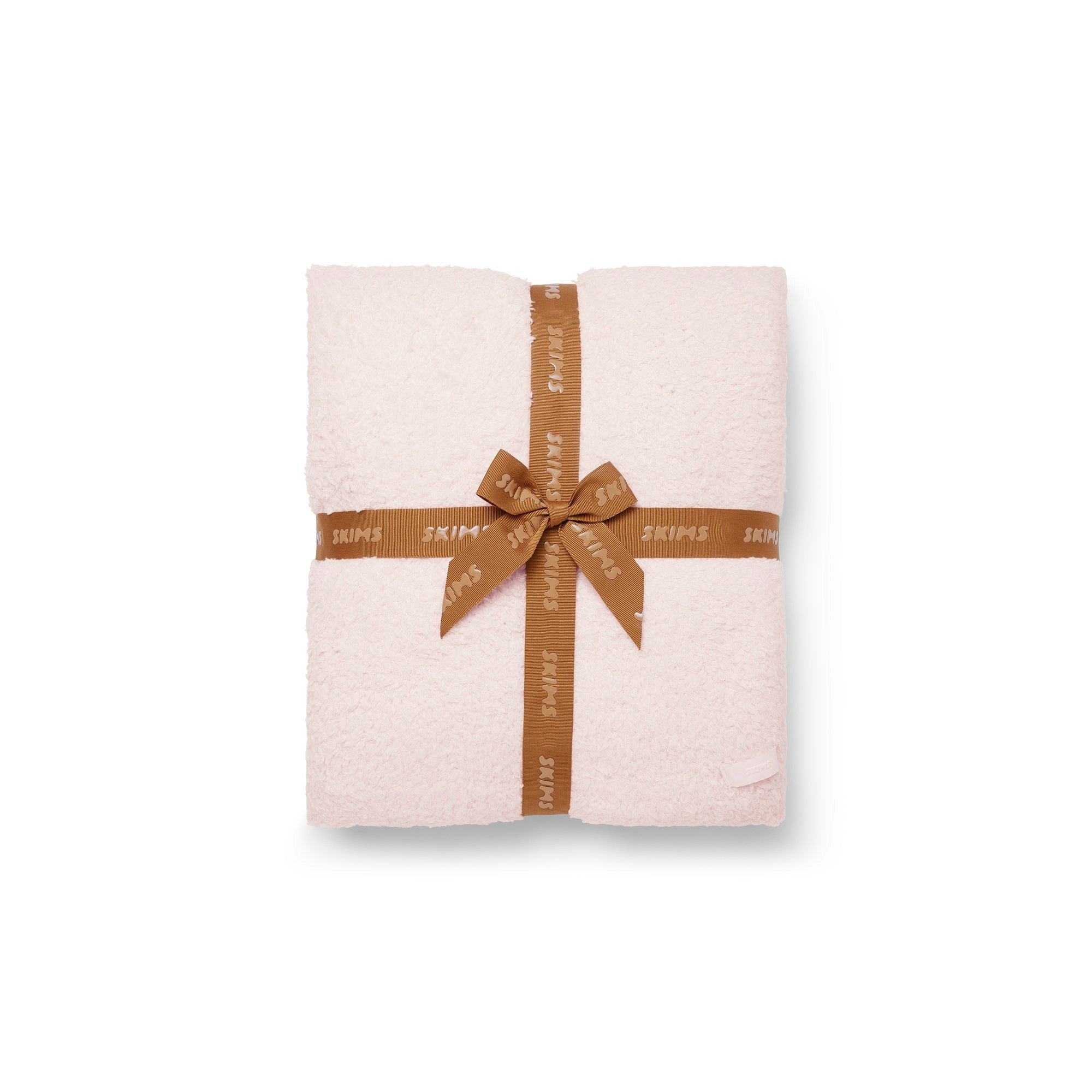 COZY KNIT BLANKET | BARELY PINK ADDITIONAL FABRIC DETAILS