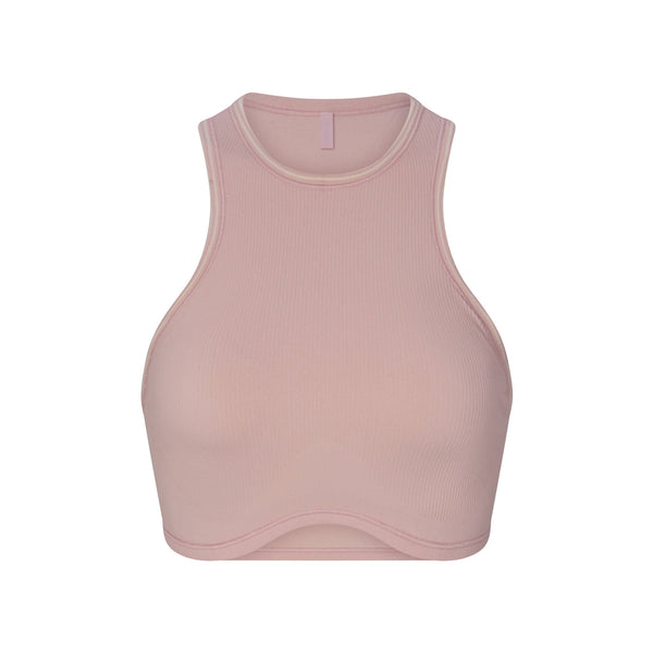NikeSKIMS RIBBED SEAMLESS RACER FRONT TANK | HIMALAYAN | SKIMS