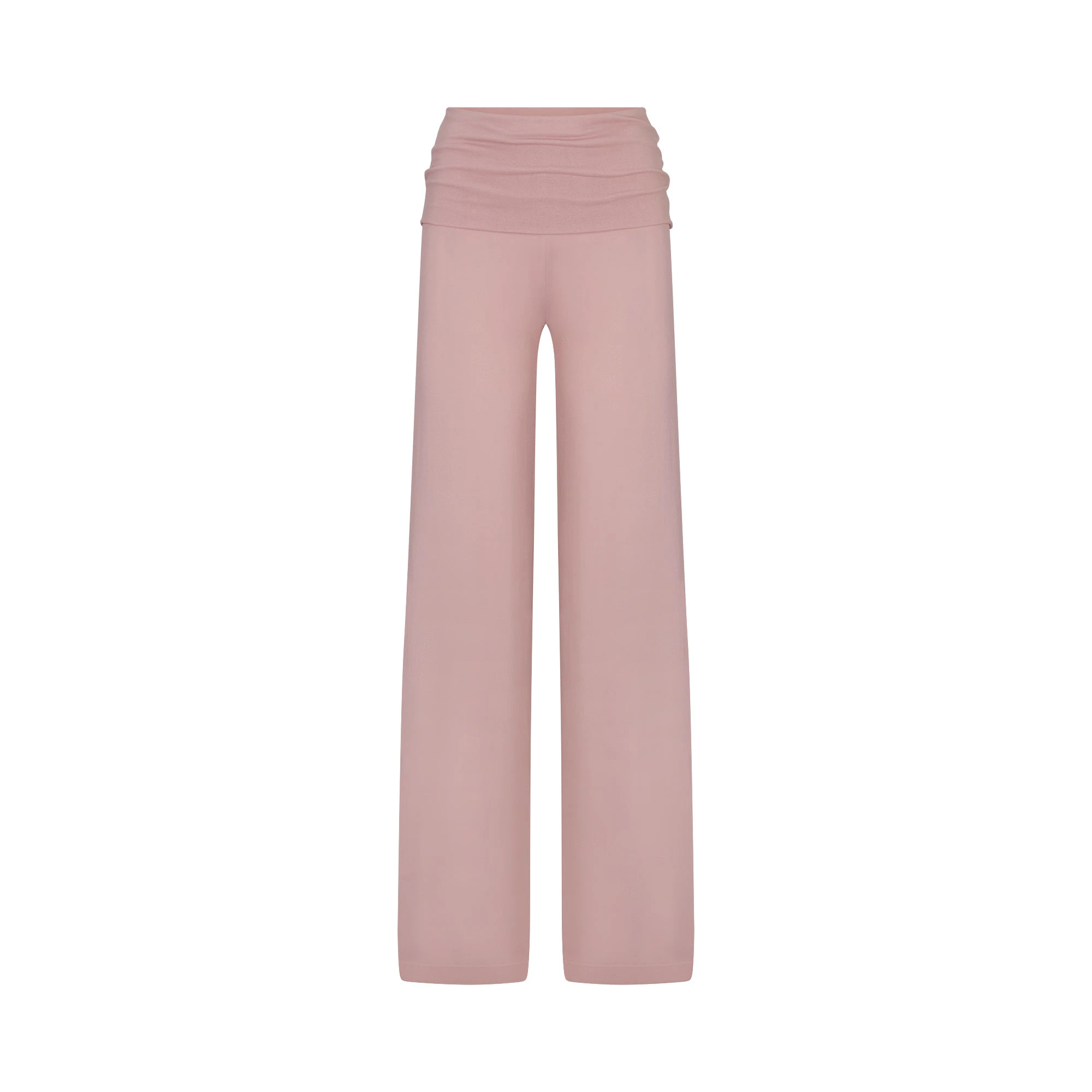 NikeSKIMS STRETCH KNIT FOLDOVER WIDE LEG PANT | HIMALAYAN FLAT ON A WHITE BACKGROUND | FLT