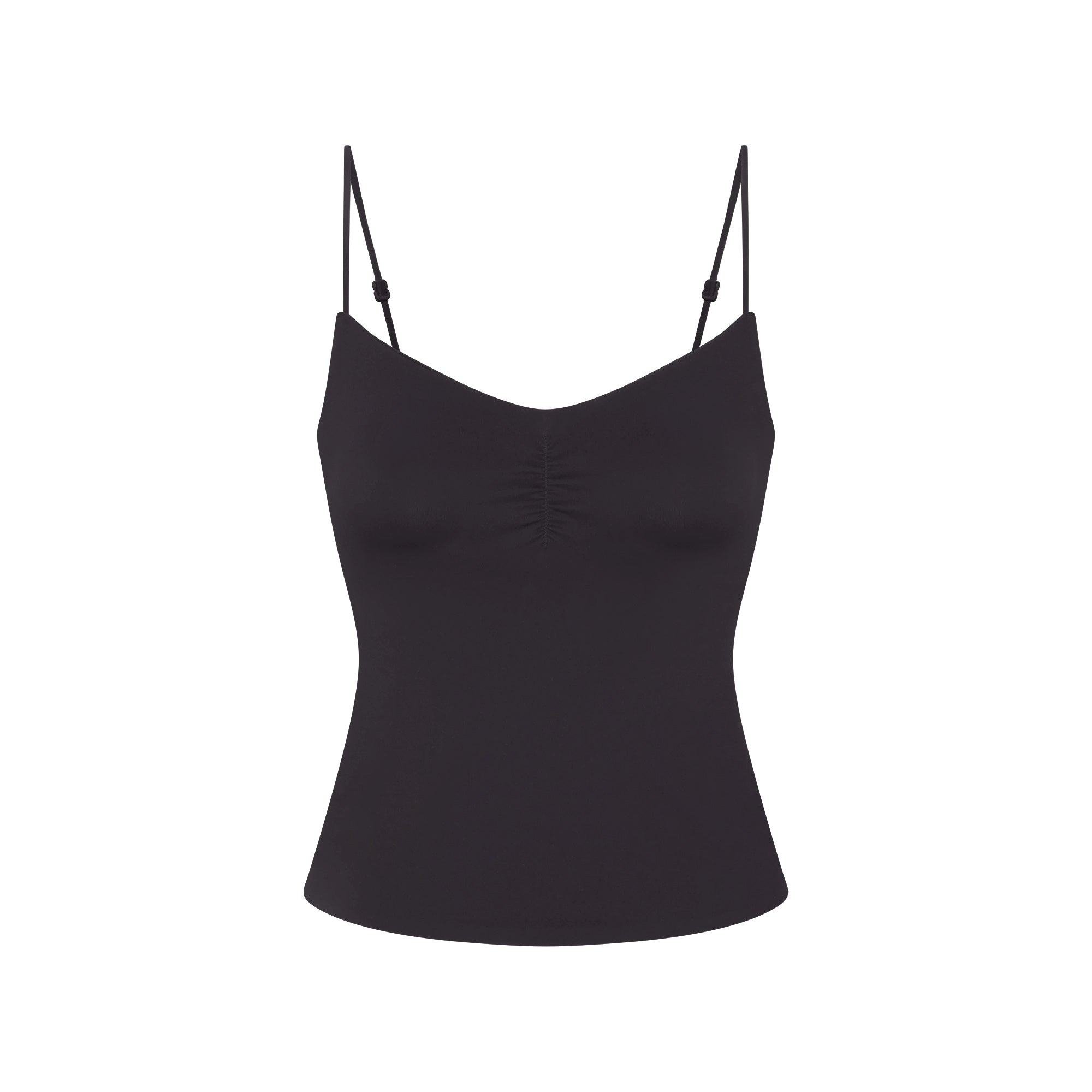 NikeSKIMS MATTE SHIRRED FRONT TANK | OBSIDIAN | SKIMS