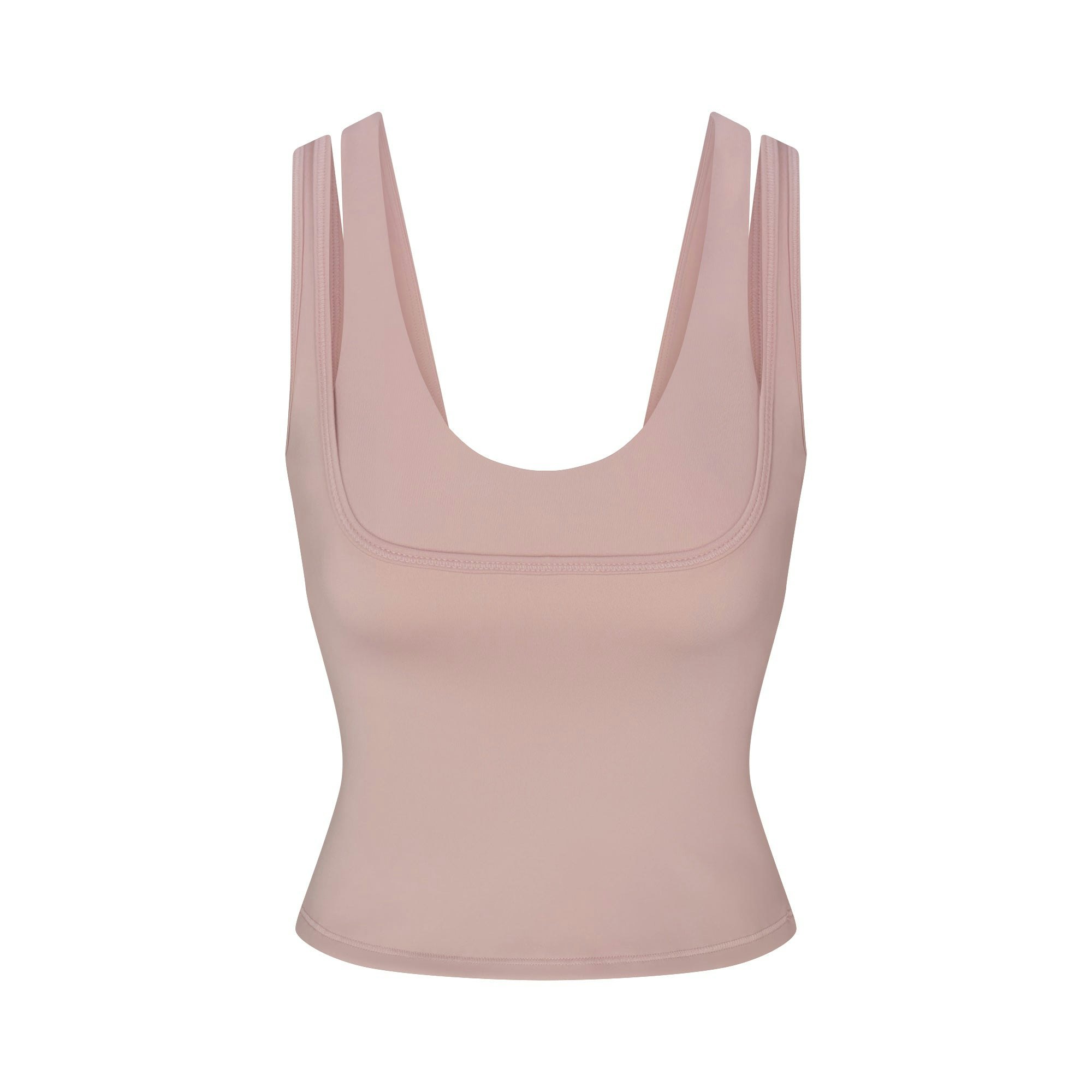 NikeSKIMS MATTE DOUBLE STRAP SCOOP TANK | HIMALAYAN FLAT ON A WHITE BACKGROUND | FLT