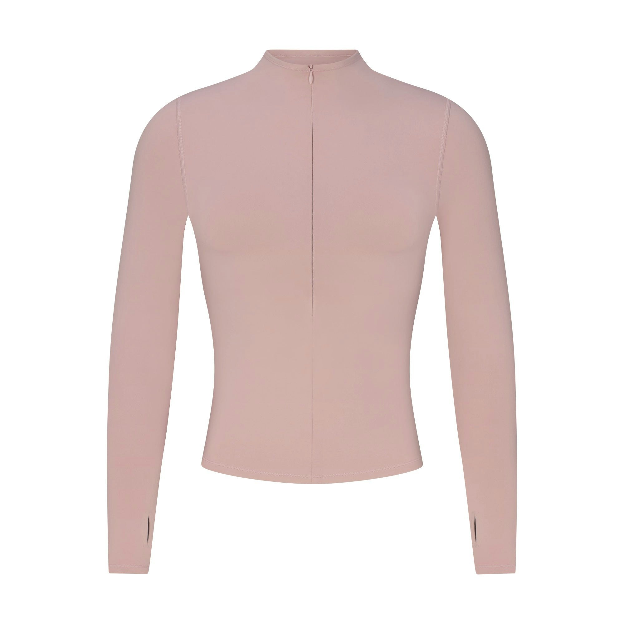 NikeSKIMS MATTE ZIP FRONT TOP | HIMALAYAN FLAT ON A WHITE BACKGROUND | FLT