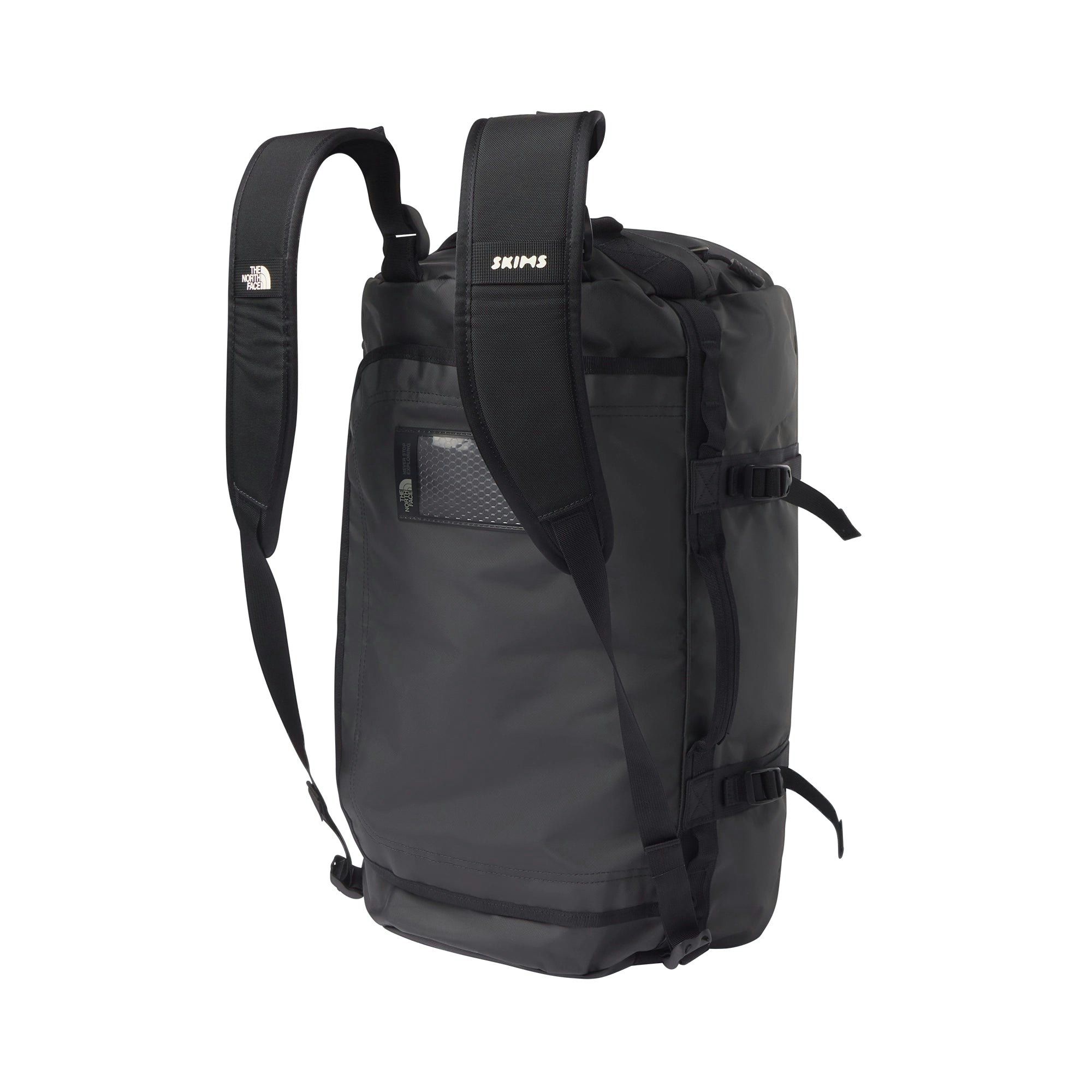 THE NORTH FACE X SKIMS SMALL BASE CAMP DUFFLE BAG | ONYX ADDITIONAL FABRIC DETAILS