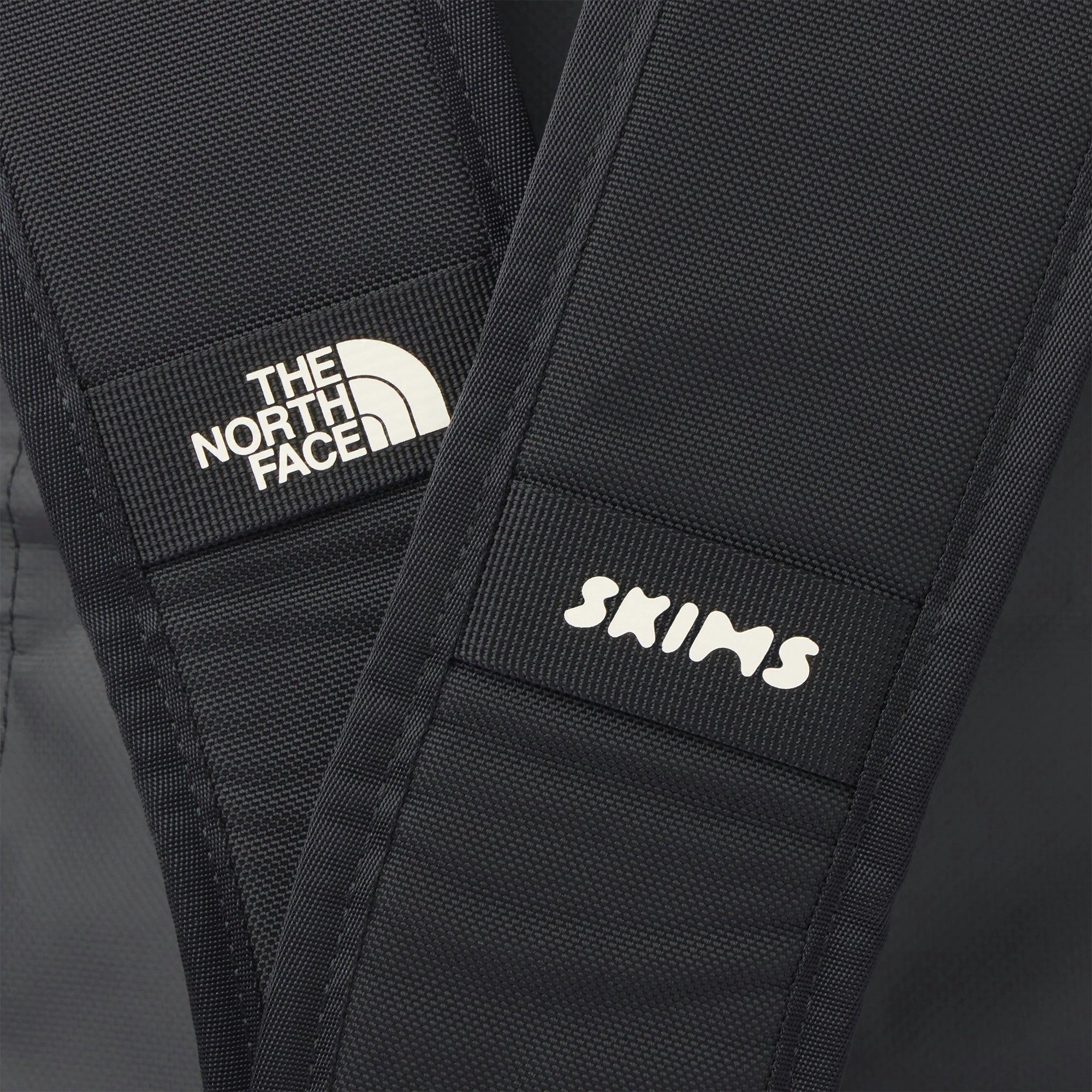 THE NORTH FACE X SKIMS SMALL BASE CAMP DUFFLE BAG | ONYX ADDITIONAL FABRIC DETAILS