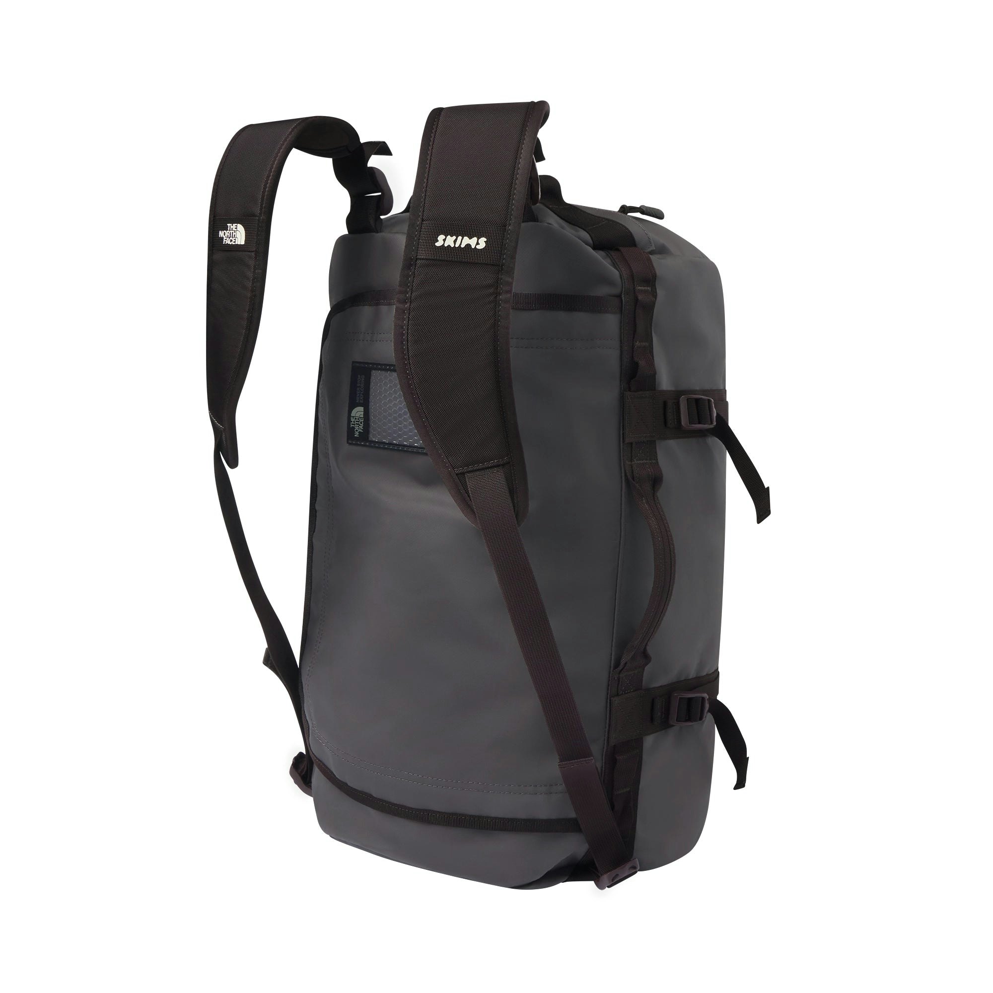 THE NORTH FACE X SKIMS SMALL BASE CAMP DUFFLE BAG | PHOENIX ADDITIONAL FABRIC DETAILS